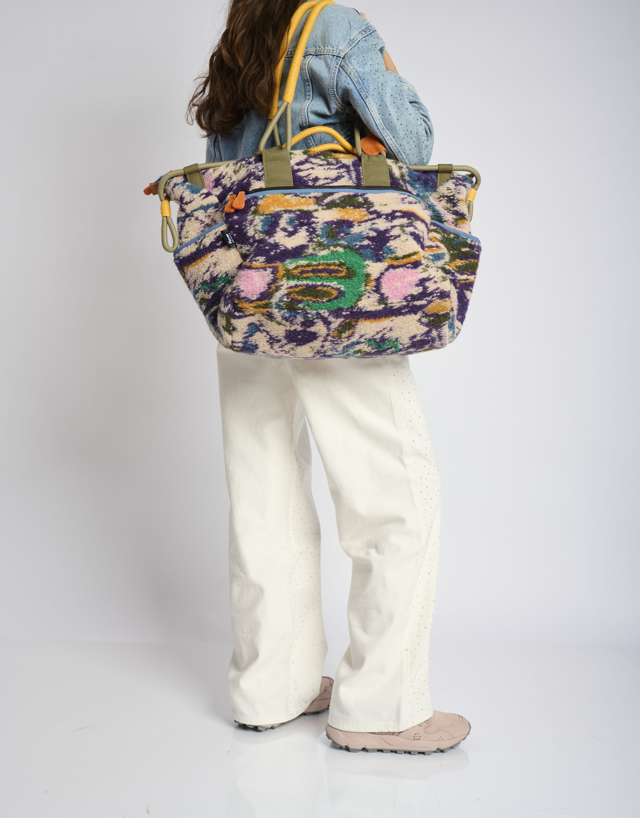 נעלי נשים - Flower Mountain - תיק צד גדול WEEKEND - סגול   ירוק4