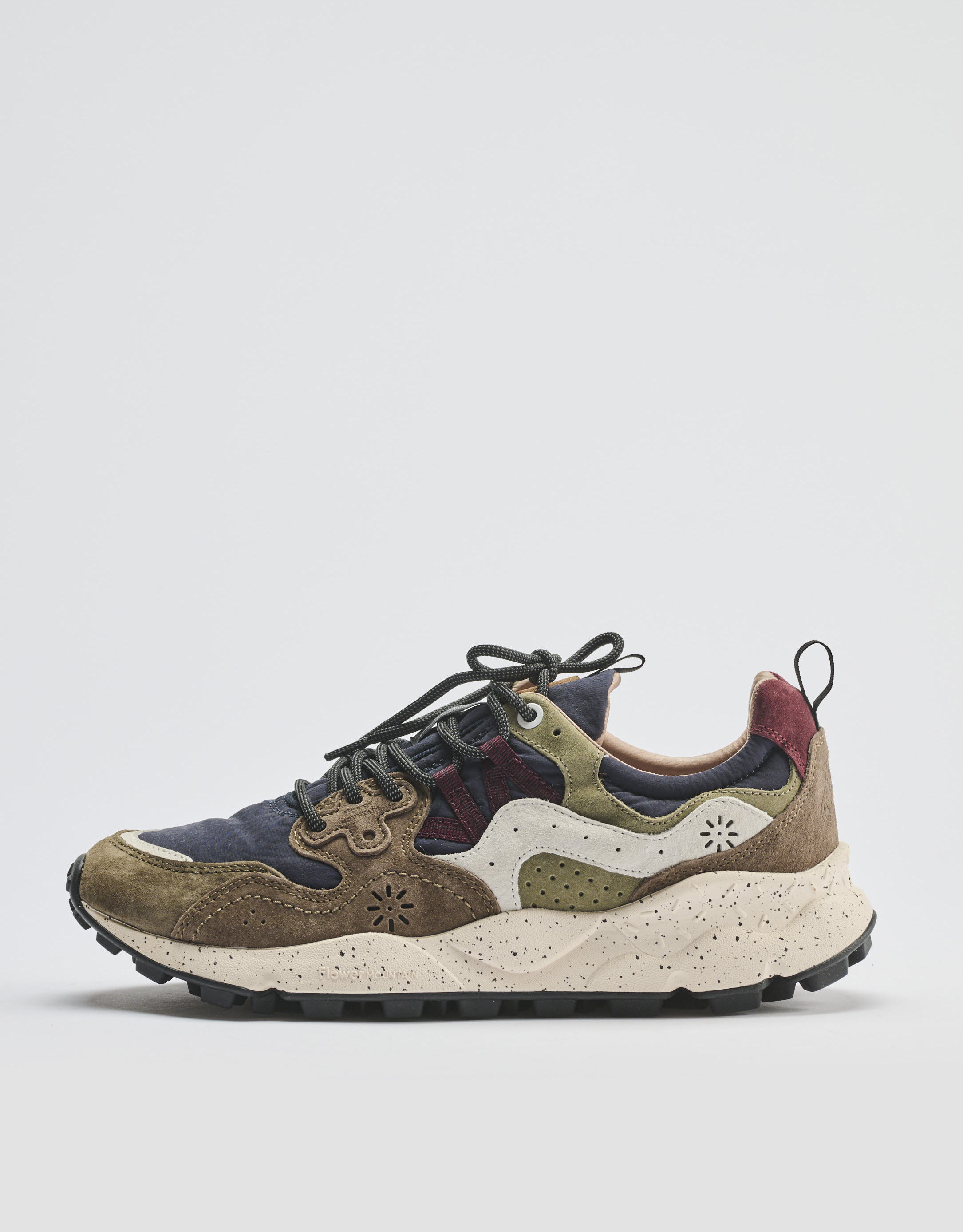 נעלי גברים - Flower Mountain - סניקרס צבעוניות YAMANO - כחול   חום4