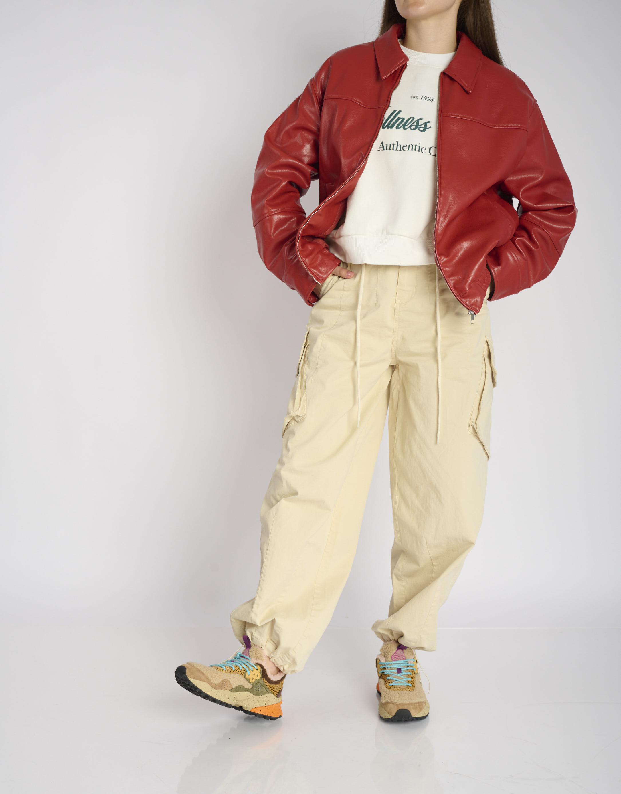 נעלי נשים - Flower Mountain - סניקרס KOTETSU טדי - בז'   חום2