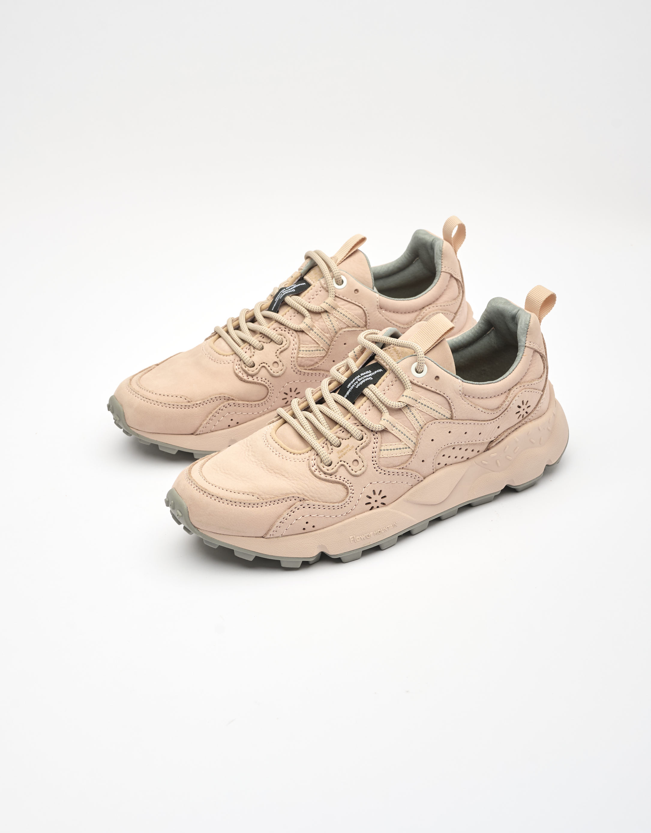 נעלי נשים - Flower Mountain - סניקרס עור YAMANO - ורוד בהיר3