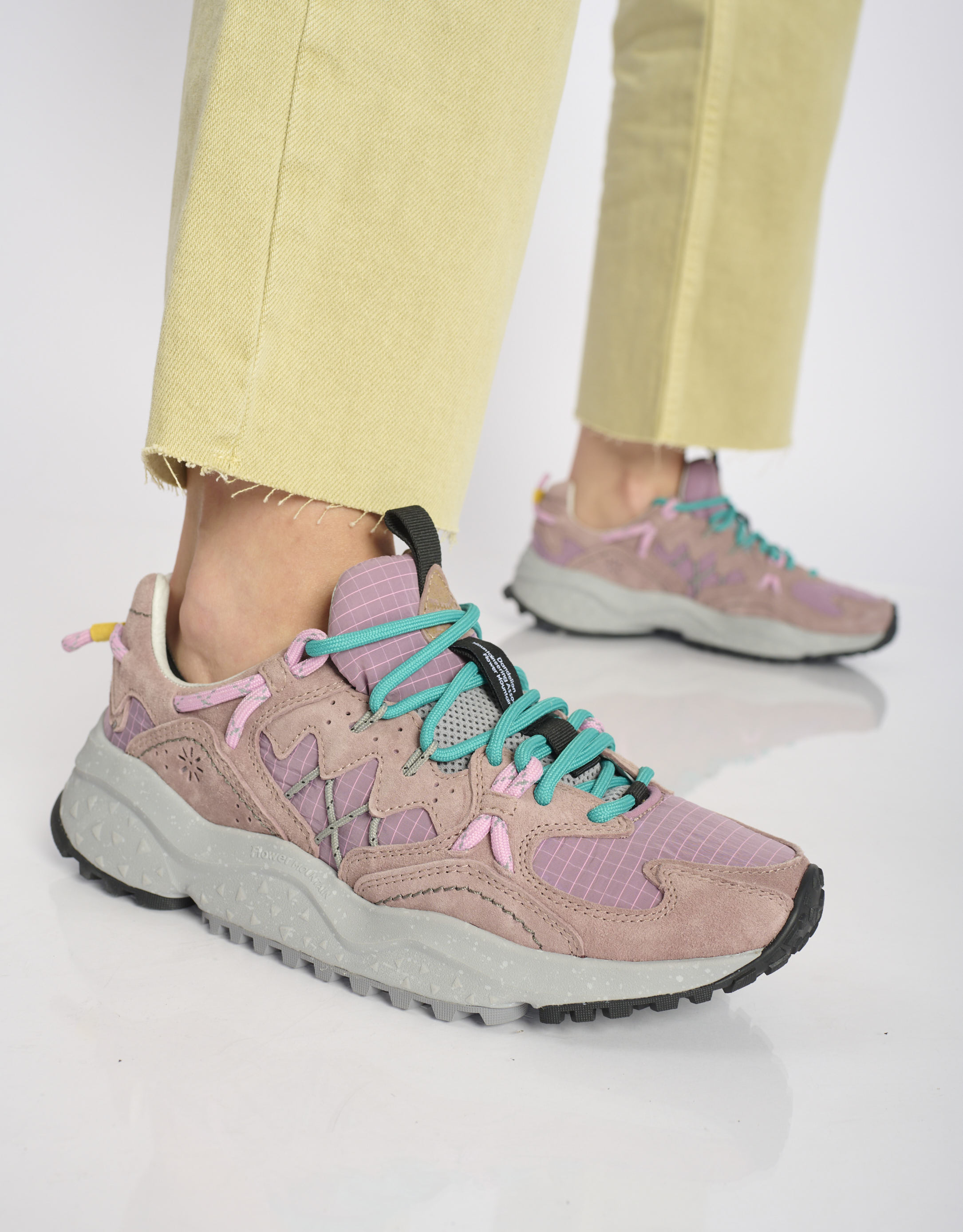 נעלי נשים - Flower Mountain - סניקרס זמש ובד YMABUSHI - לילך4