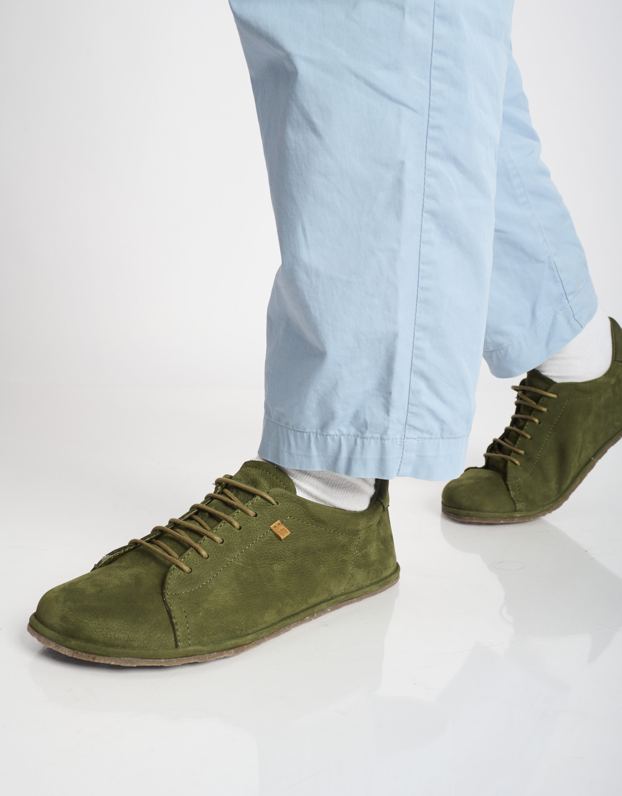 נעלי גברים - El Naturalista - נעלי עור BARE - חאקי1