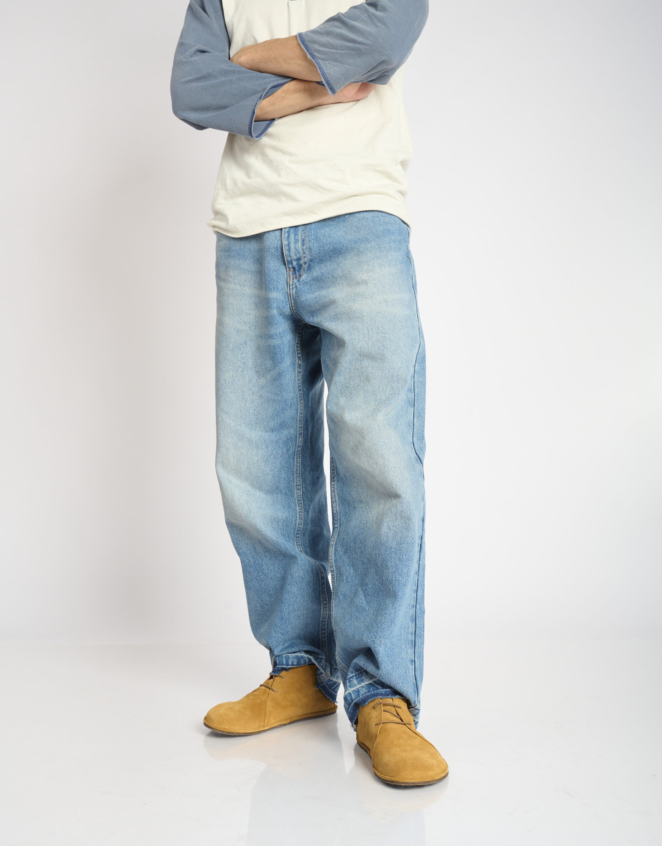 נעלי גברים - El Naturalista - נעלי זמש גבוהות BARE - קאמל1