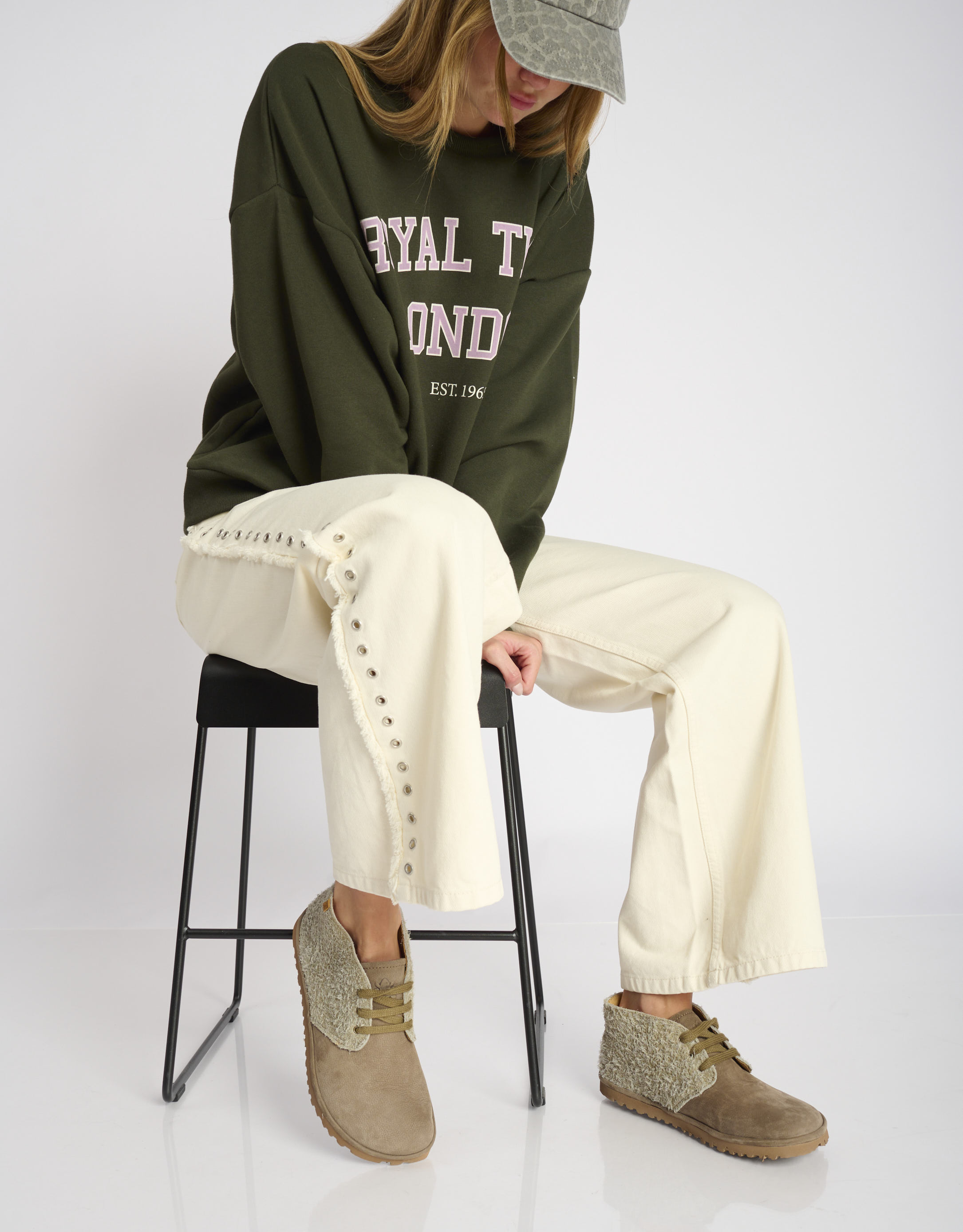 נעלי נשים - El Naturalista - נעליים משולבות TRIBU - חאקי1