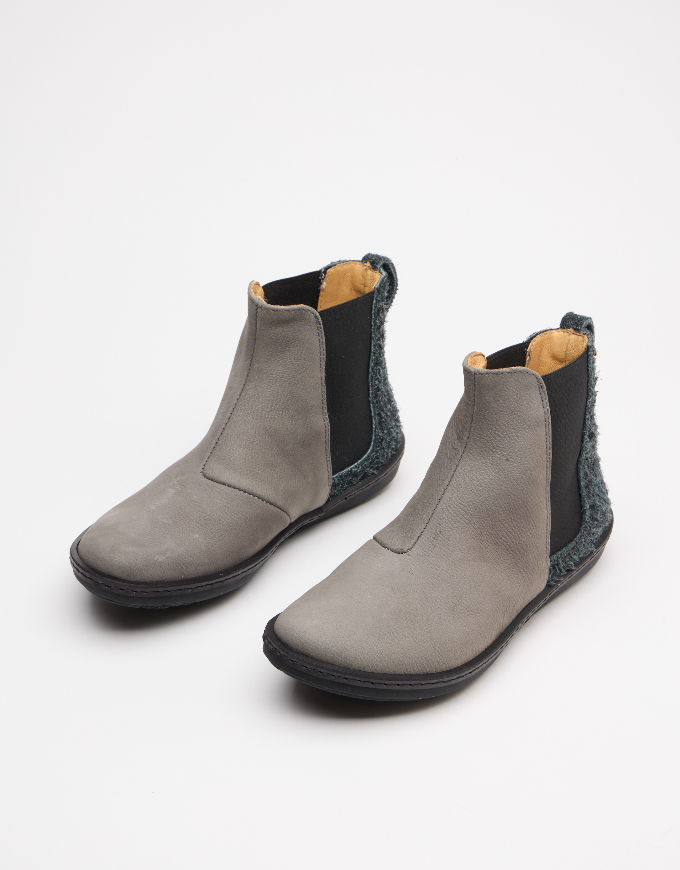 נעלי נשים - El Naturalista - מגפונים משולבים CORAL - אפור3