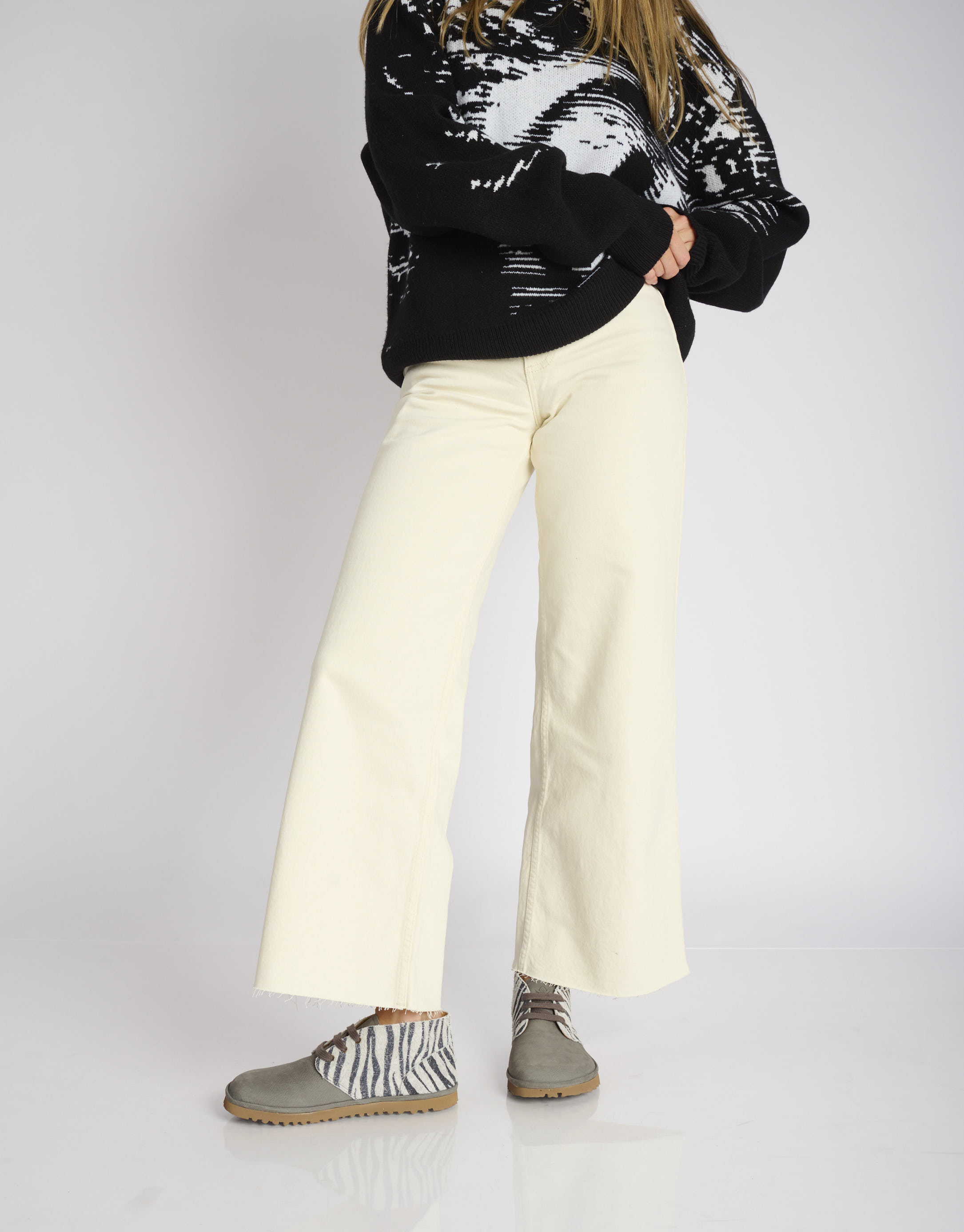 נעלי נשים - El Naturalista - נעליים משולבות TRIBU - זברה3