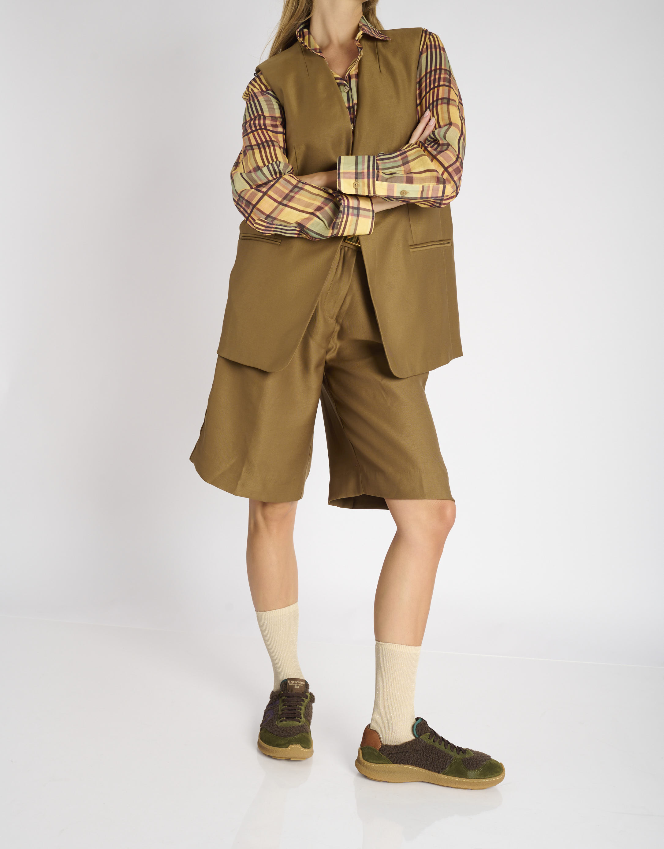 נעלי נשים - El Naturalista - סניקרס OROEL - חום2