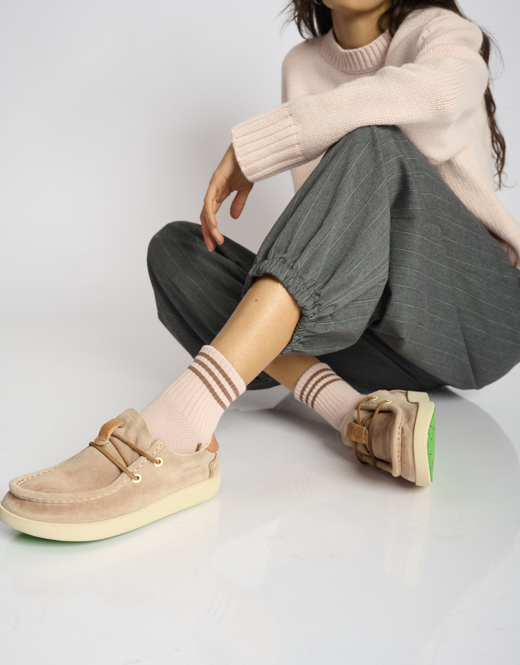 נעלי נשים -  - גרביים GIRLFRIEND - ורוד4