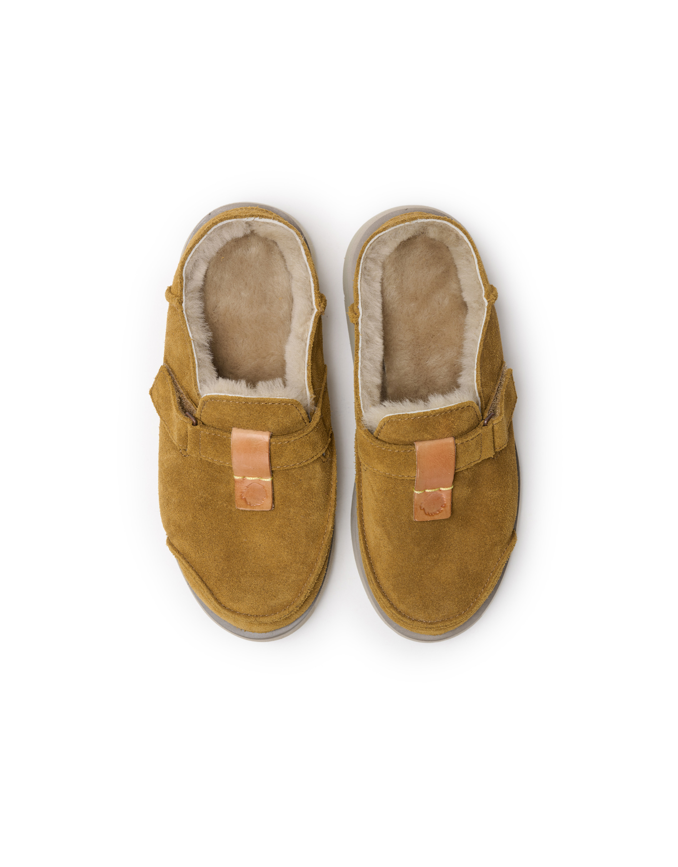 נעלי גברים - Satorisan - כפכפי זמש  UWABAKI - קאמל4