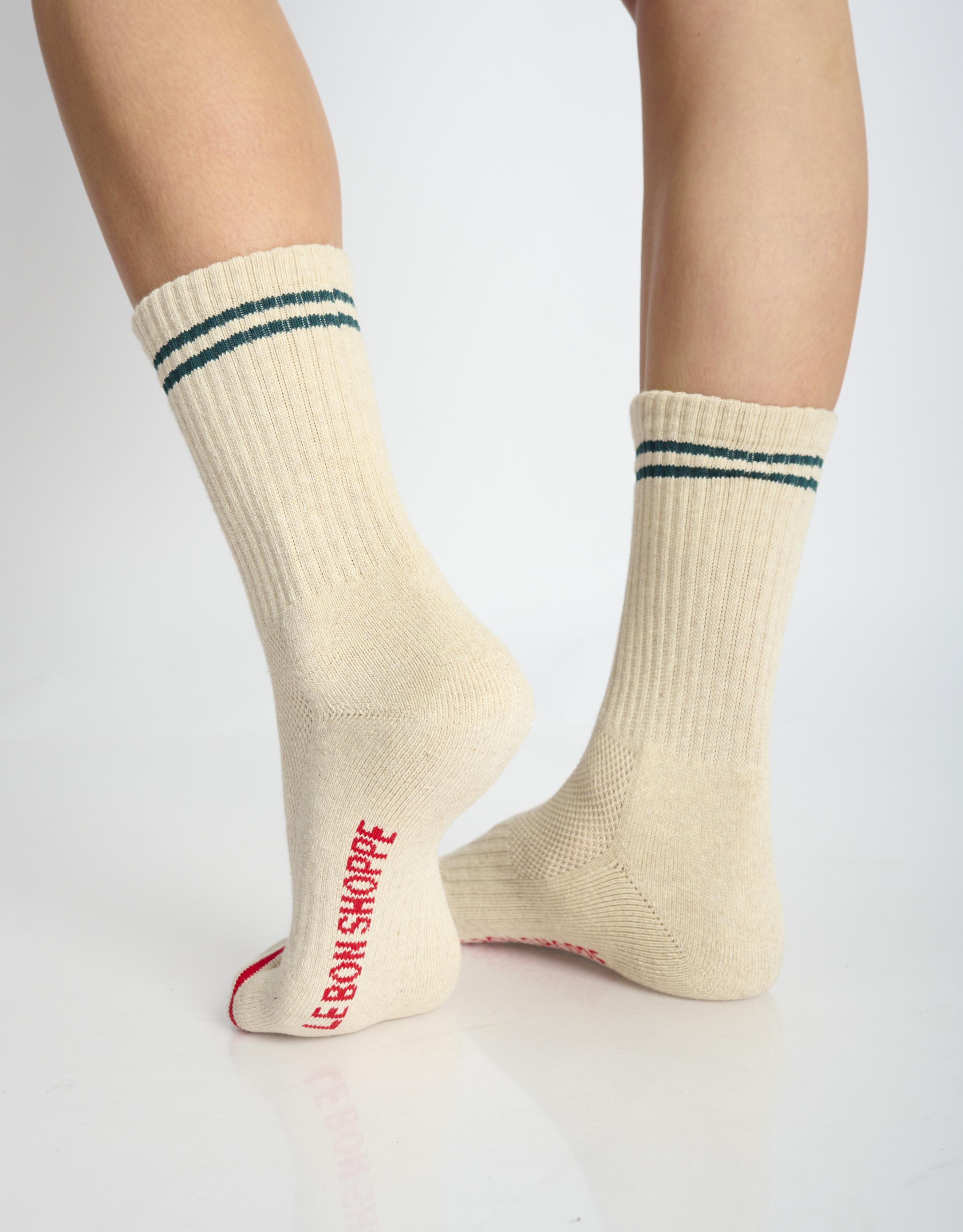 נעלי נשים -  - גרביים BOYFRIEND - בז'2