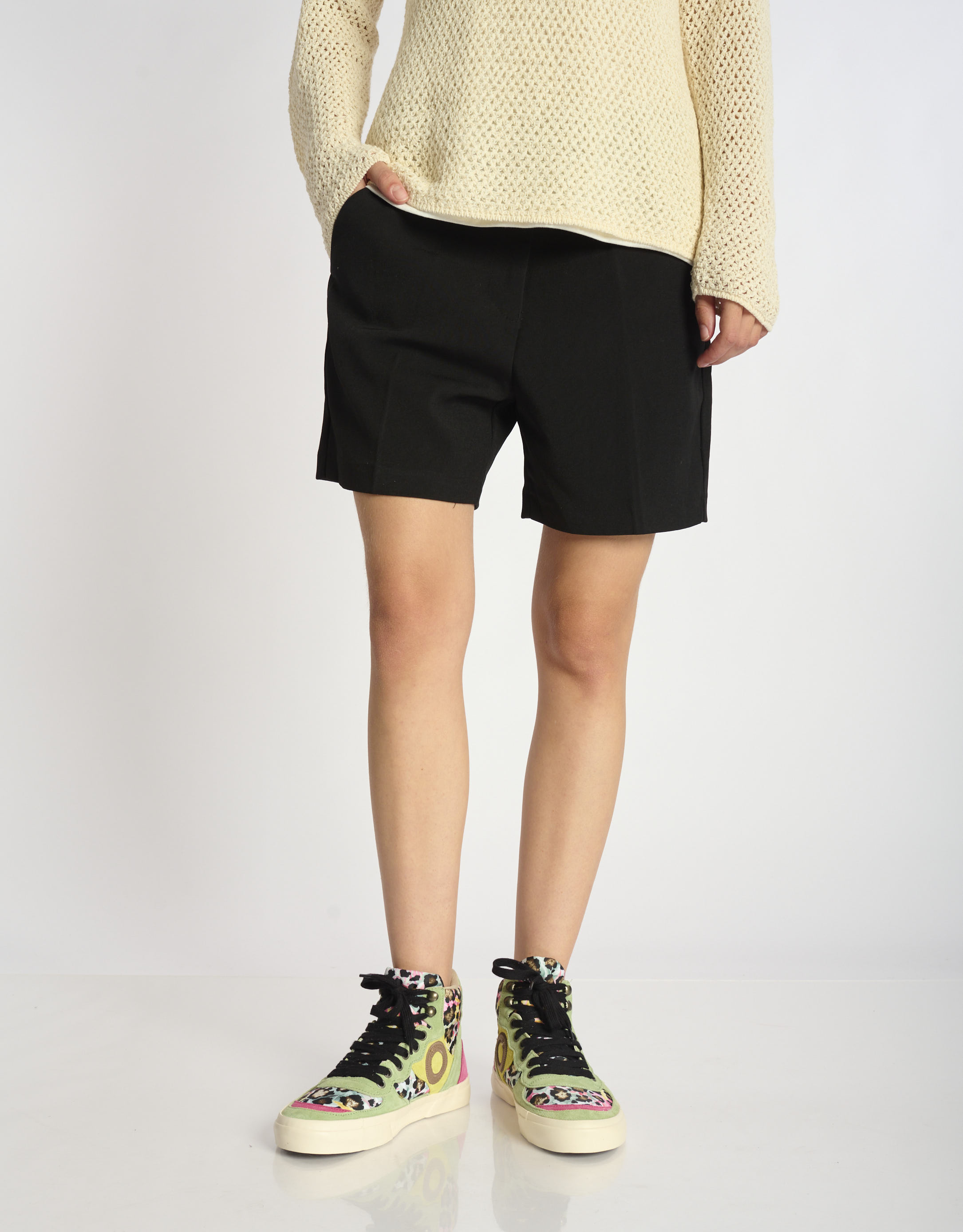 נעלי נשים - Aro - סניקרס גבוהות EMMA - ירוק2