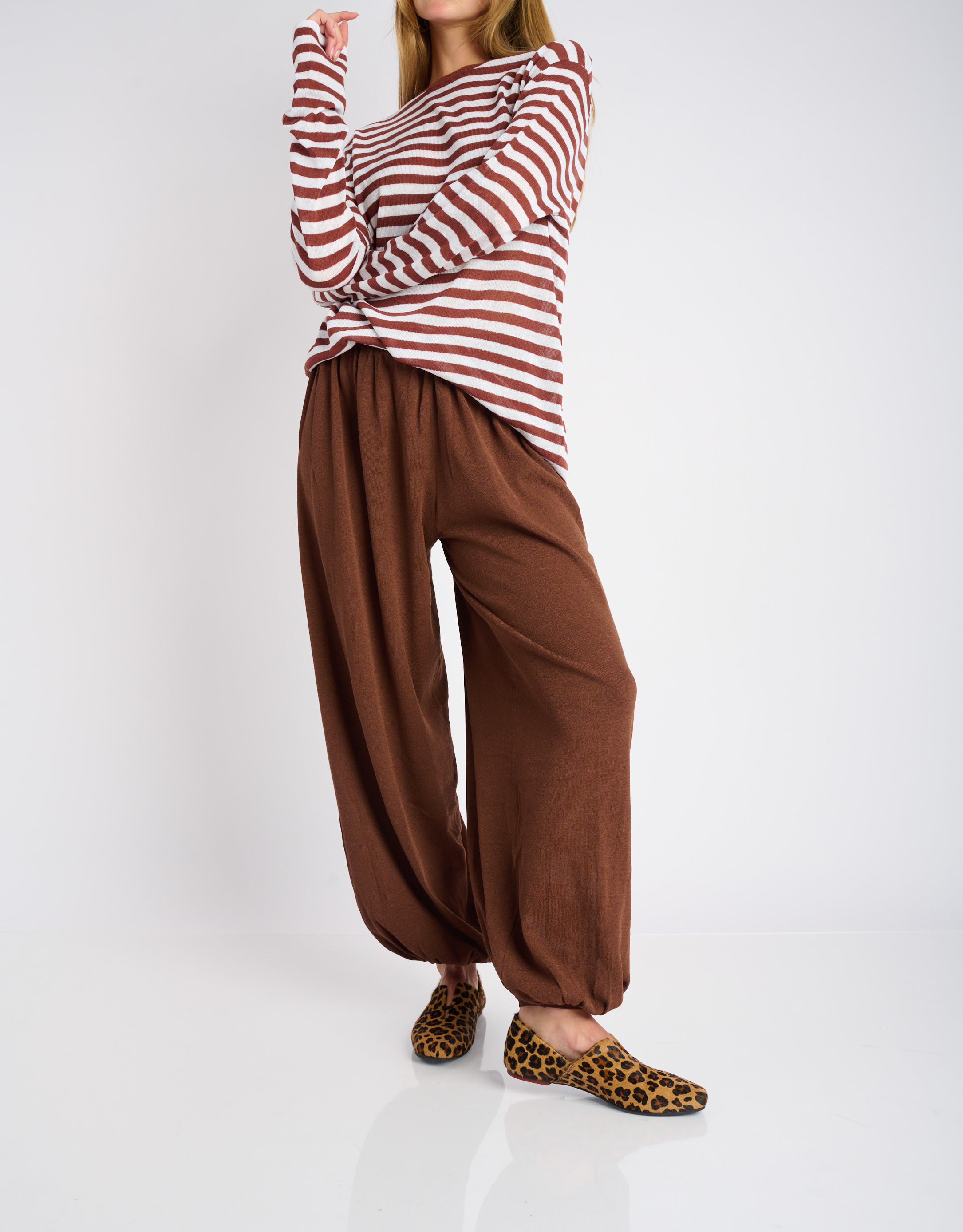 נעלי נשים - Yuko Imanishi - נעלי עור שטוחות  AZU - נמר2