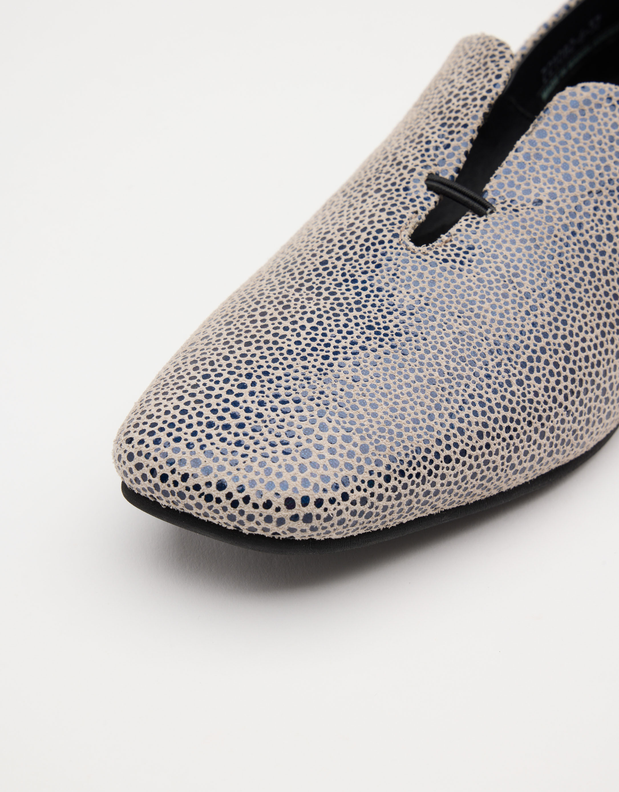 נעלי נשים - Yuko Imanishi - נעלי עור שטוחות  AZU - אפור   שחור4