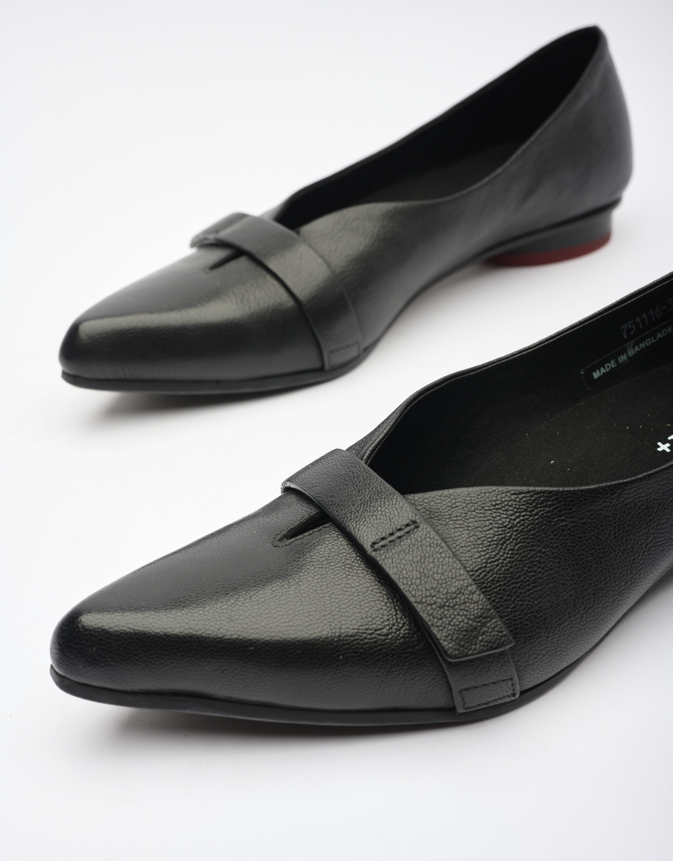 נעלי נשים - Yuko Imanishi - נעלי סירה שטוחות SASA - שחור4