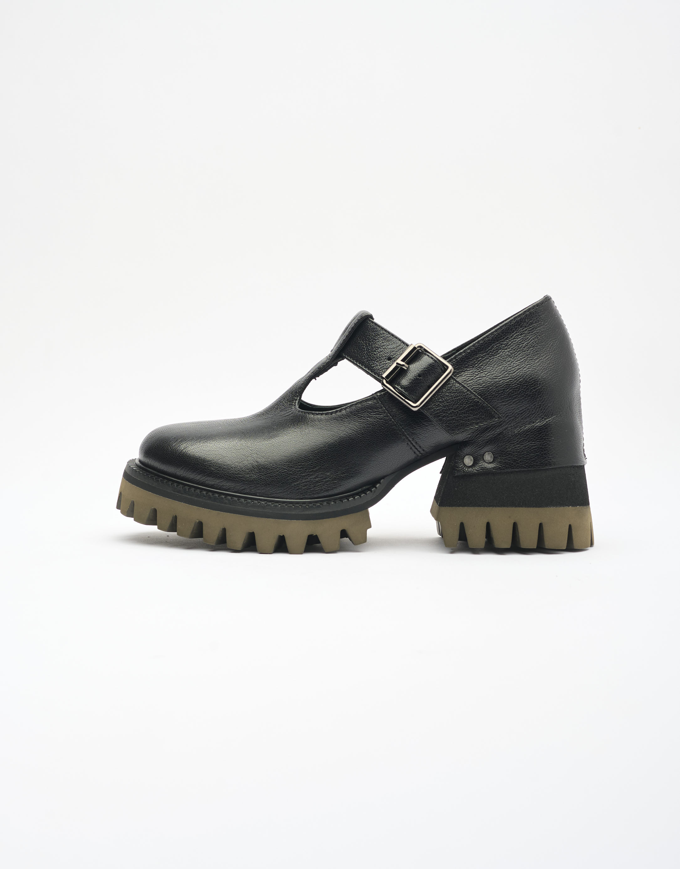 נעלי נשים - Yuko Imanishi - נעלי בובה עם עקב MIMI - שחור2