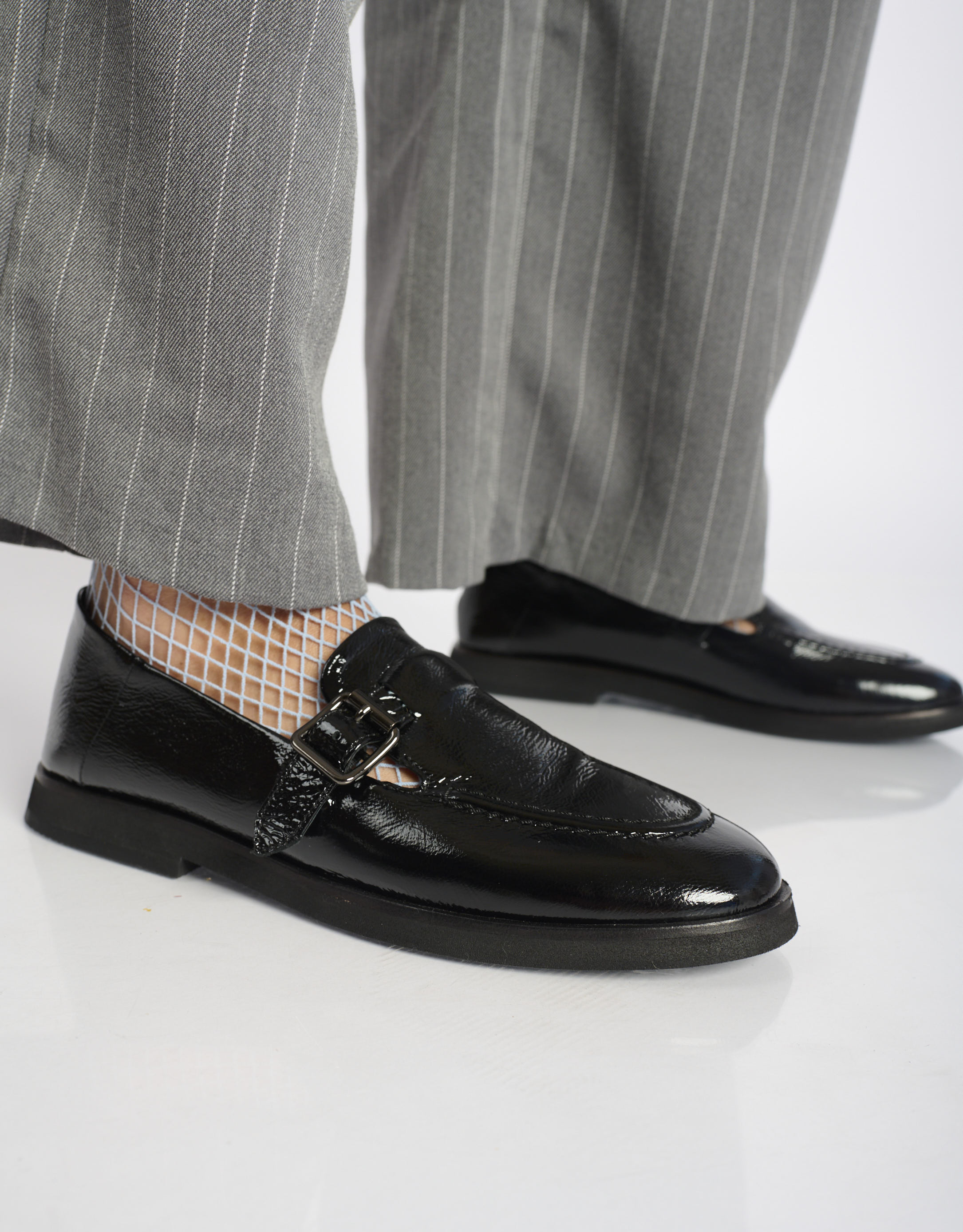 נעלי נשים - Yuko Imanishi - נעליים מבריקות KANA - שחור4