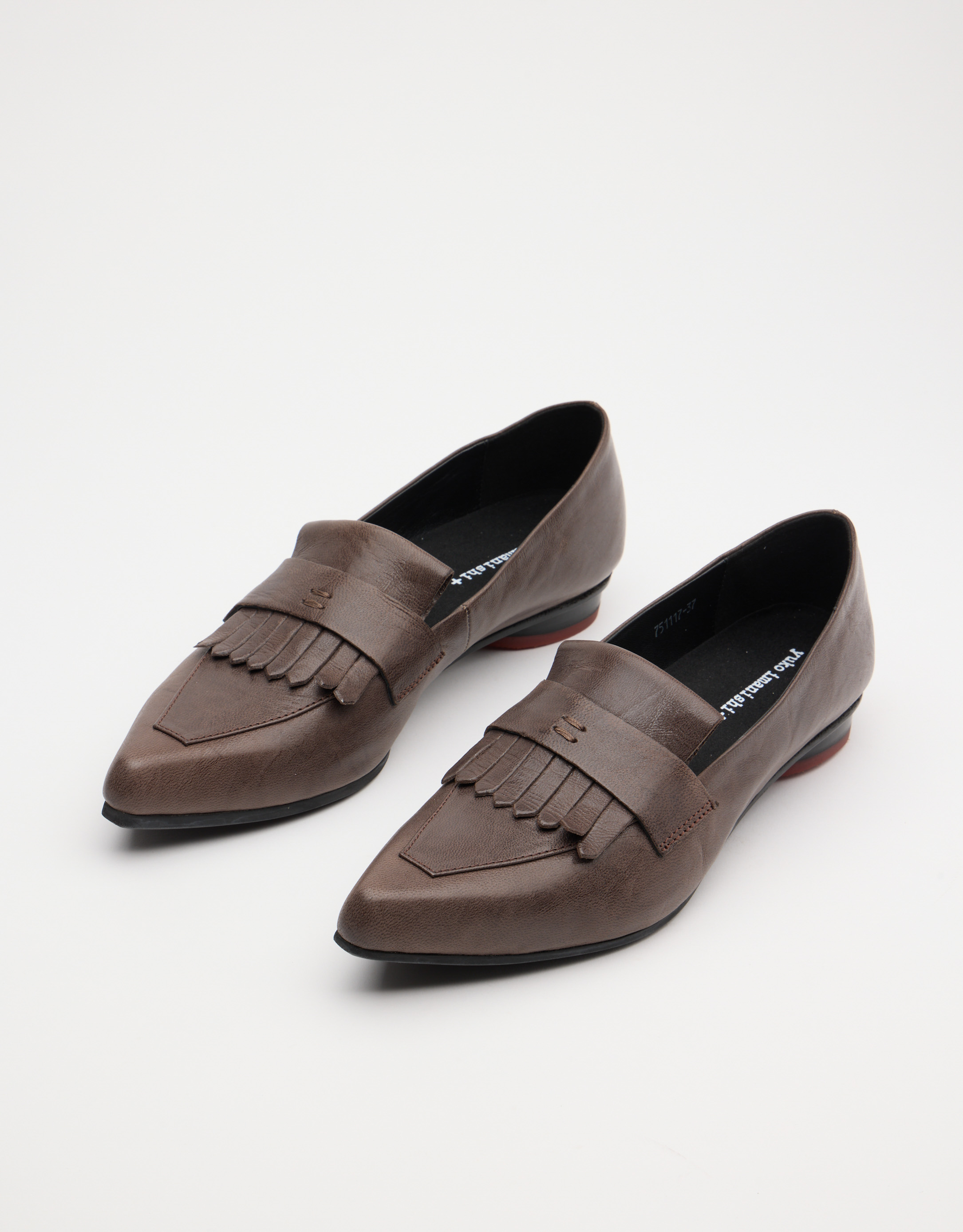 נעלי נשים - Yuko Imanishi - נעלי סירה שטוחות COTONA - חום4