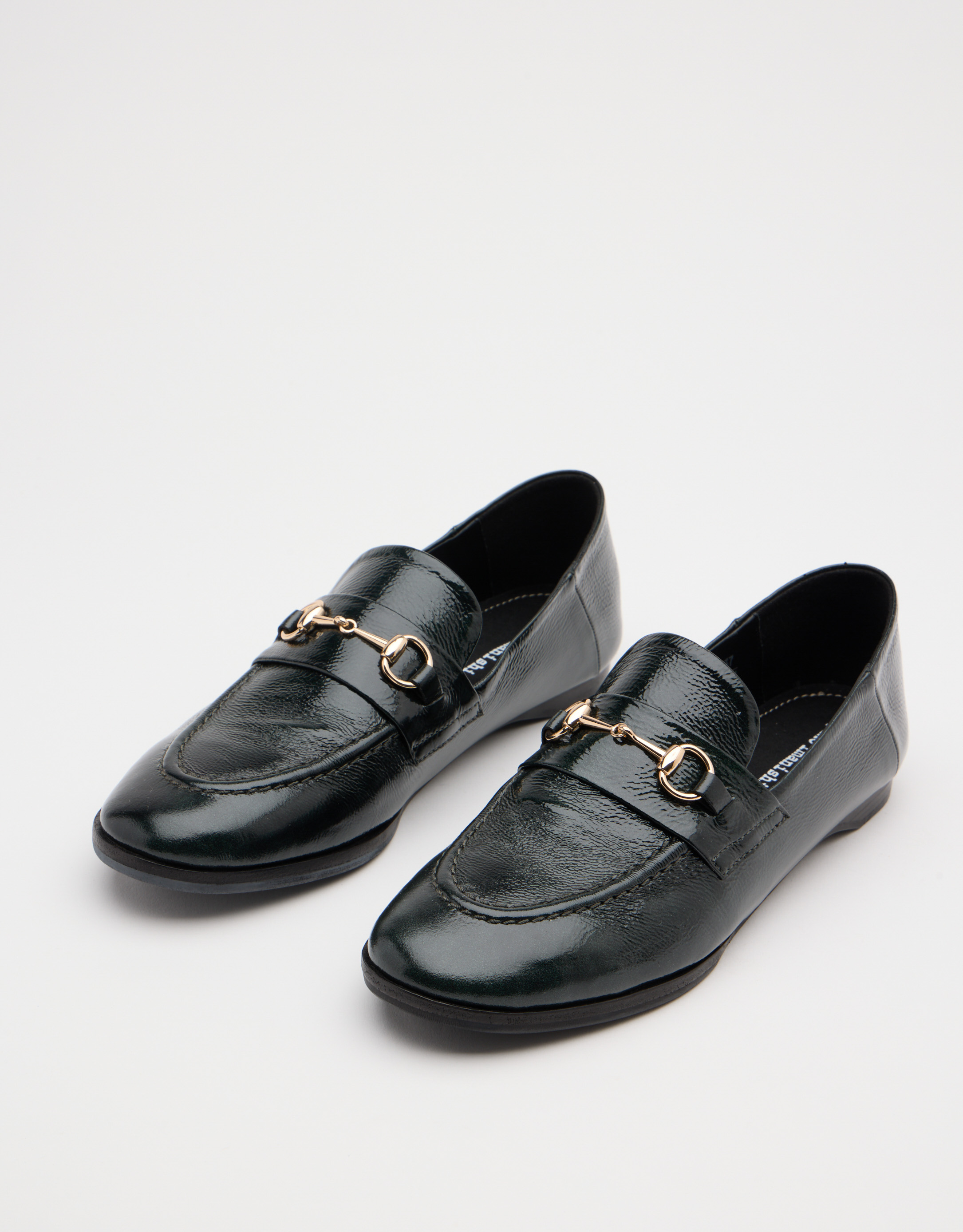 נעלי נשים - Yuko Imanishi - נעלי מוקסין מבריקות SACHI - ירוק3