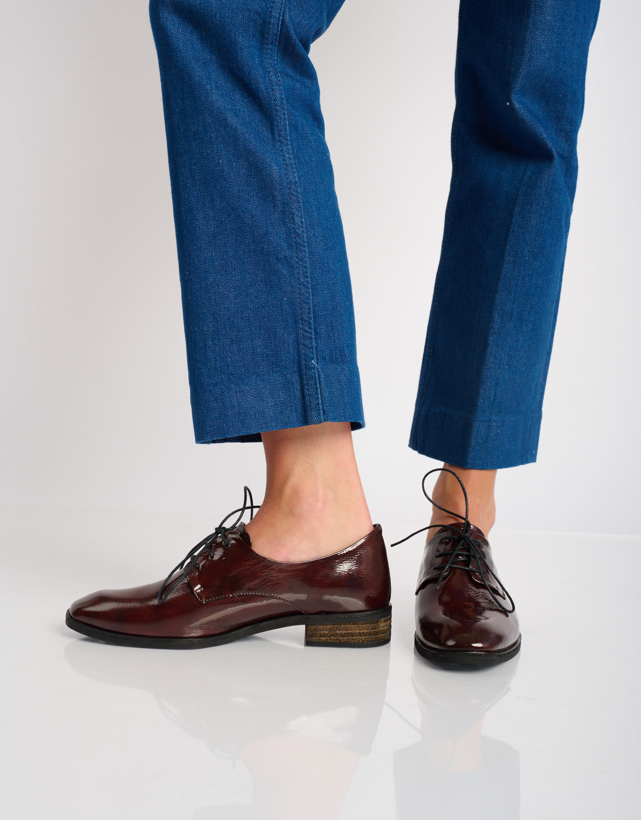 נעלי נשים - Yuko Imanishi - נעלי אוקספורד YUU - חום3