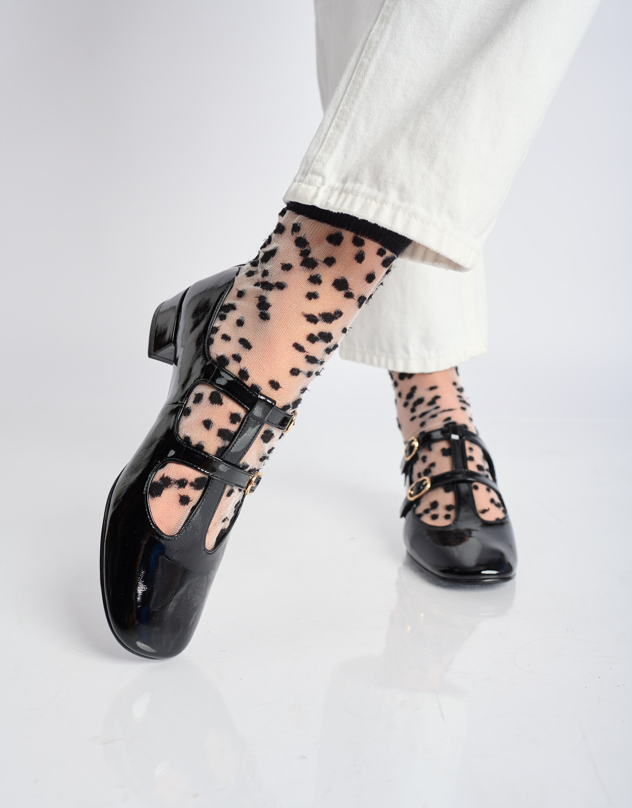 נעלי נשים - Jeffrey Campbell - נעלי בובה לק FILMSTART - שחור1