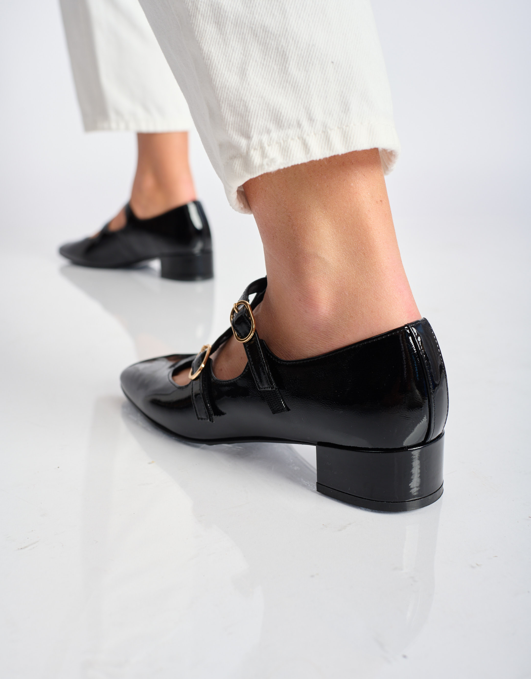 נעלי נשים - Jeffrey Campbell - נעלי בובה לק FILMSTART - שחור4