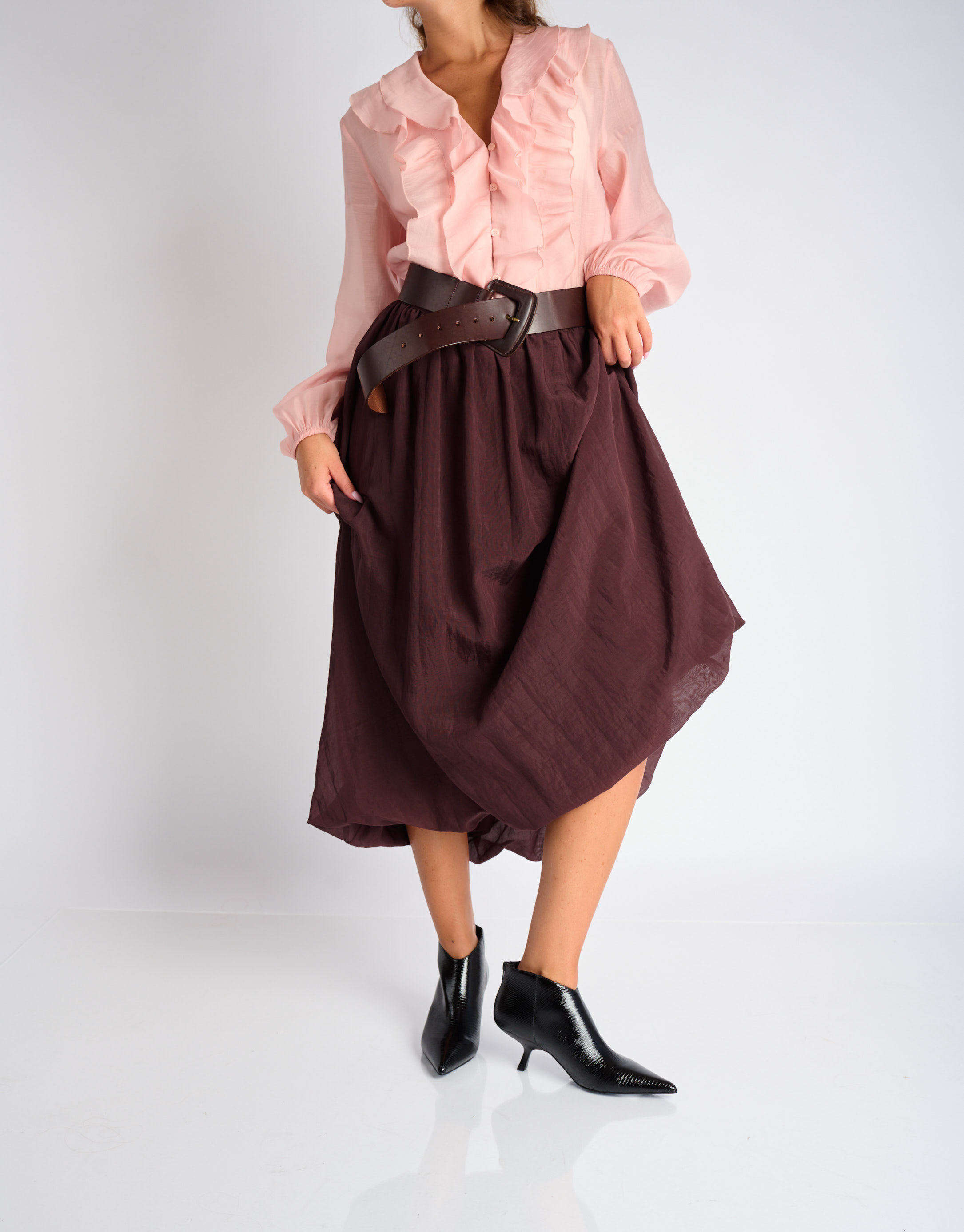 נעלי נשים - Jeffrey Campbell - מגפוני עקב HOOKED - שחור מיוחד2