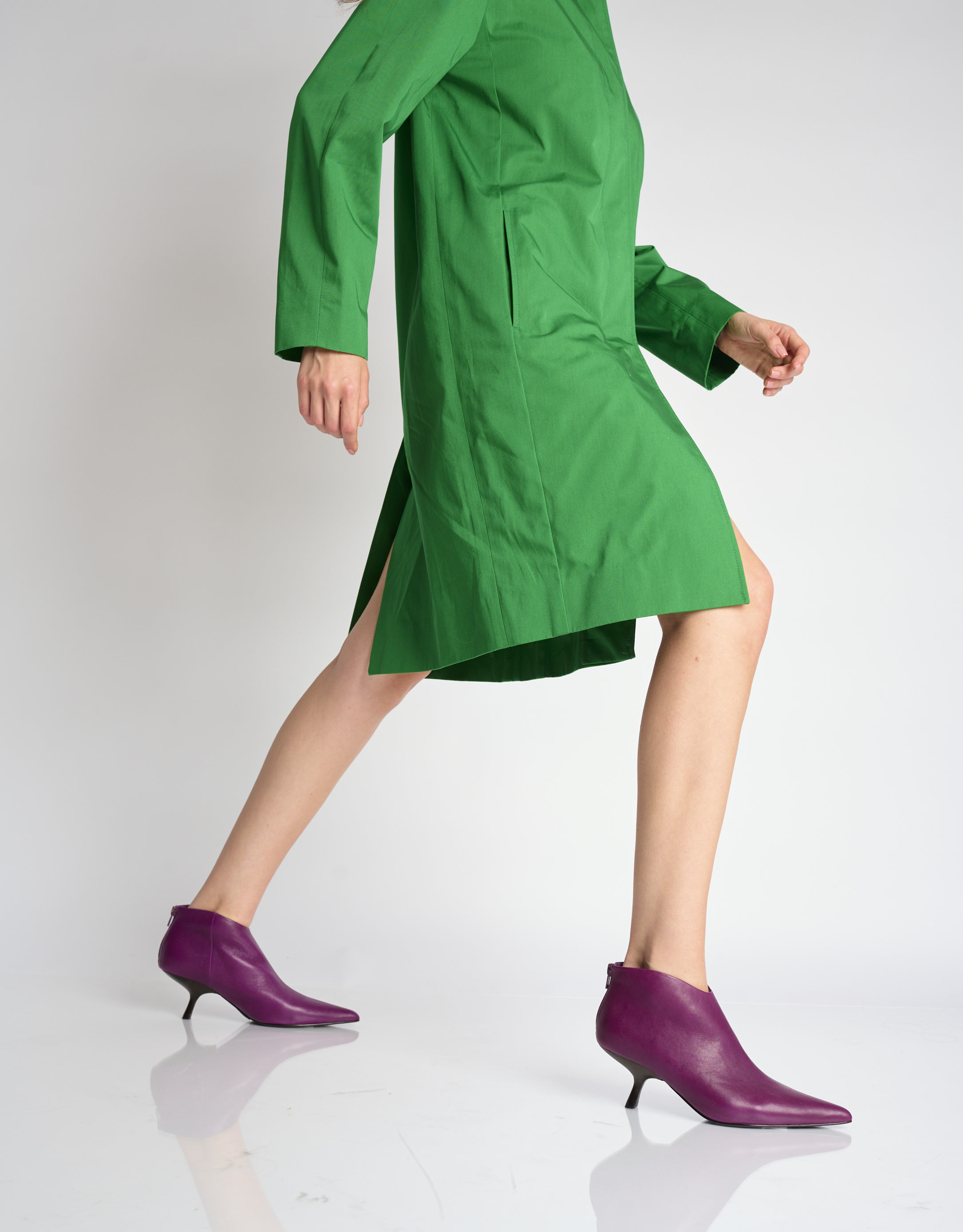 נעלי נשים - Jeffrey Campbell - מגפוני עקב HOOKED - סגול3