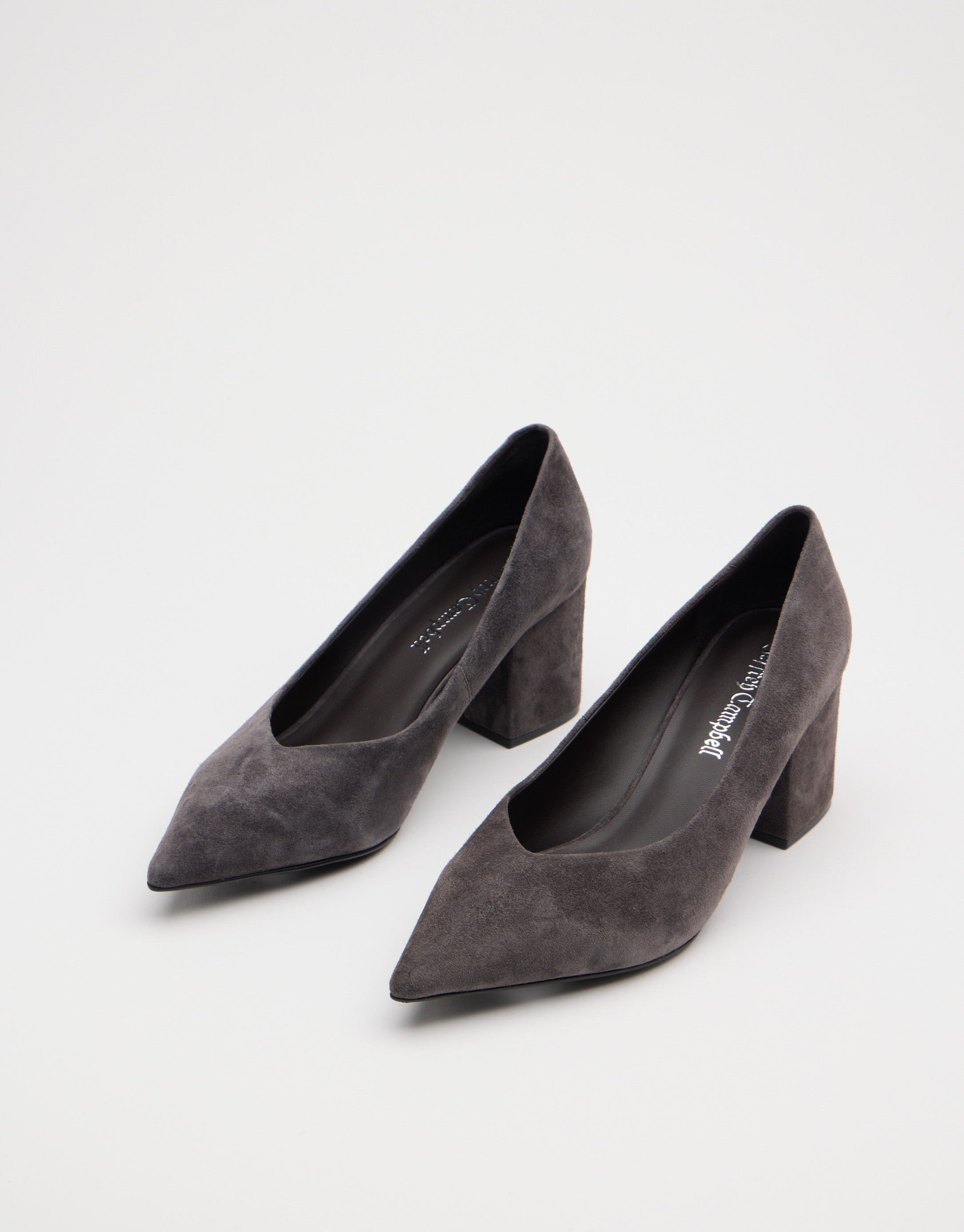 נעלי נשים - Jeffrey Campbell - נעלי סירה  HOURGLASS - אפור3