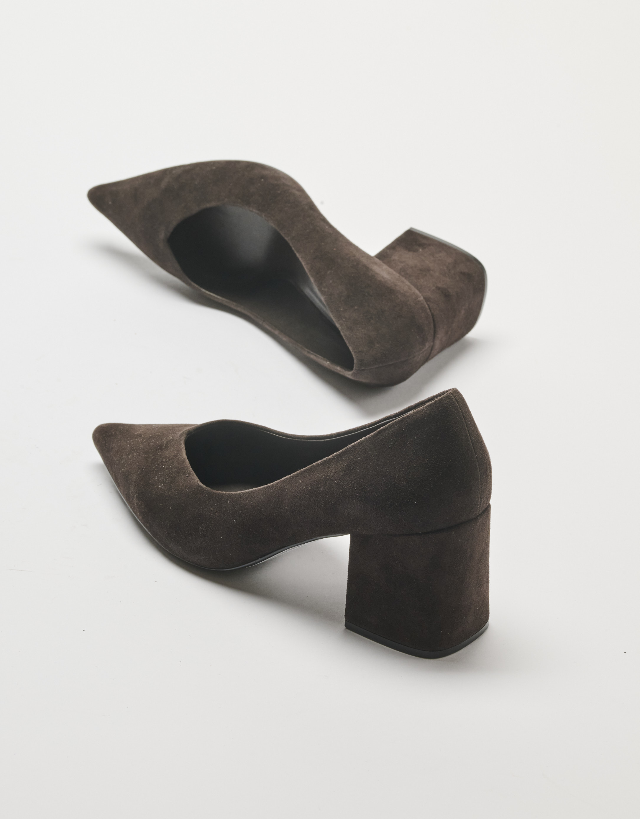 נעלי נשים - Jeffrey Campbell - נעלי סירה  HOURGLASS - חום כהה4