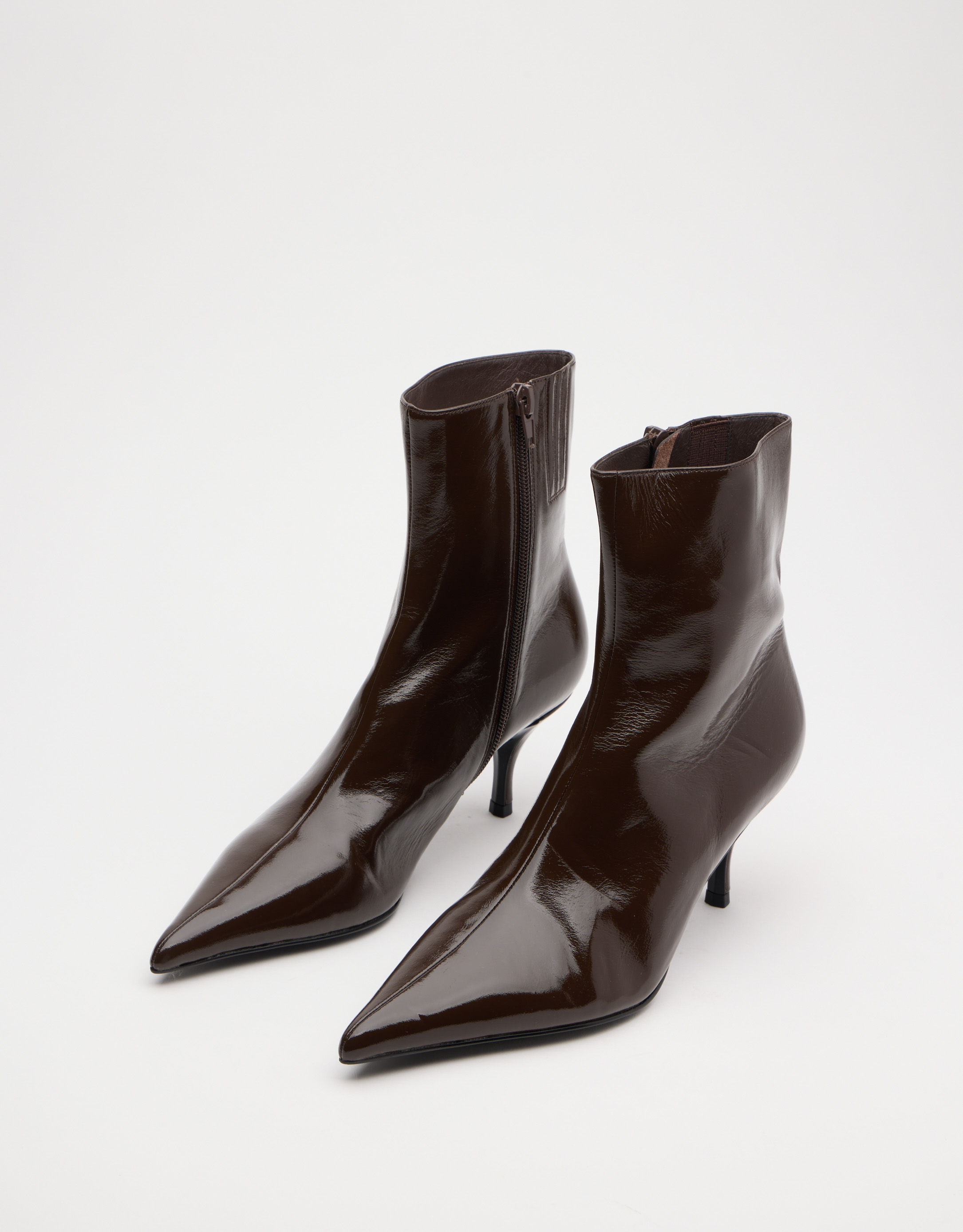 נעלי נשים - Jeffrey Campbell - מגפוני עקב SINDEE - חום4