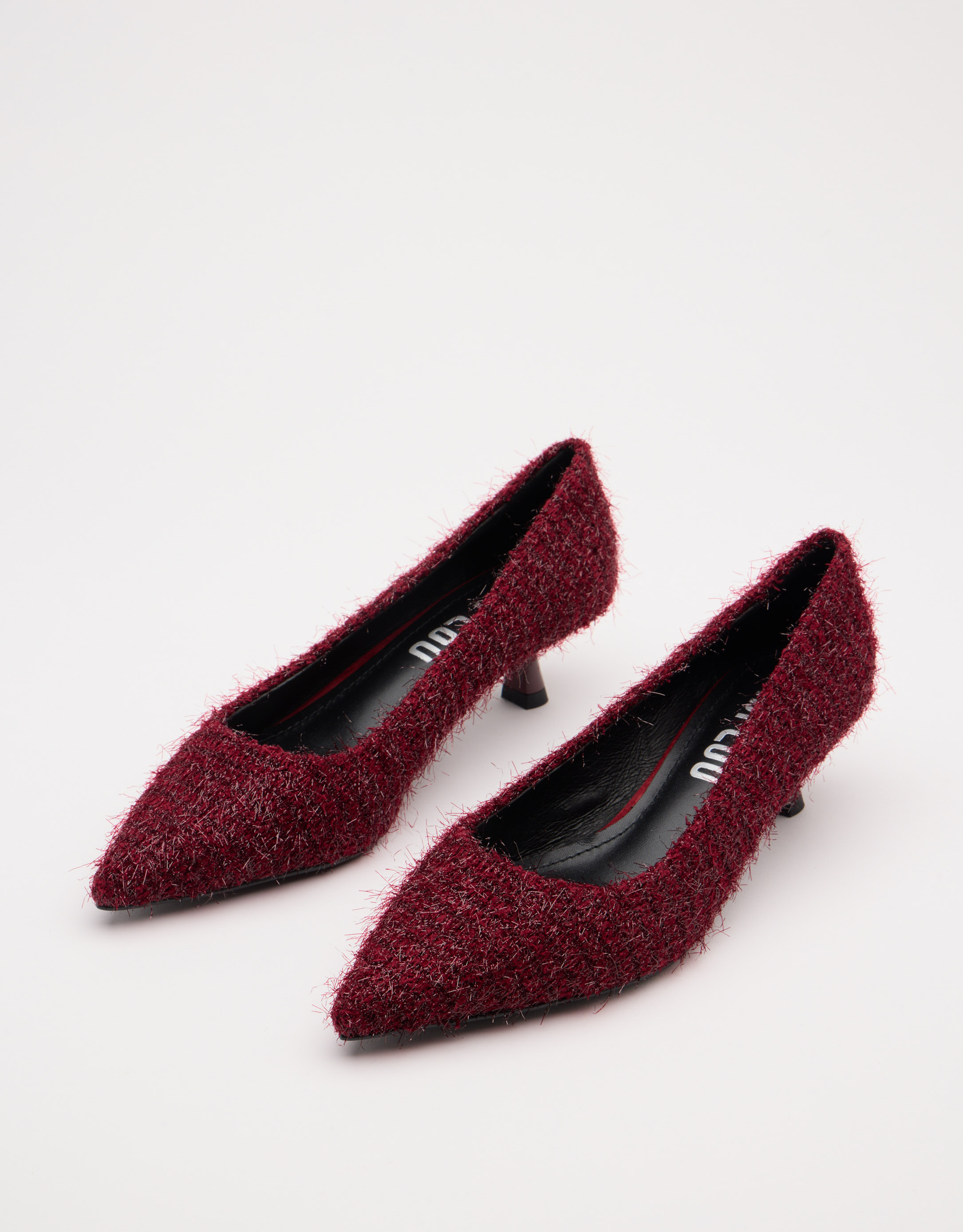 נעלי נשים -  - נעלי סירה עם עקב LOBELIA - בורדו1