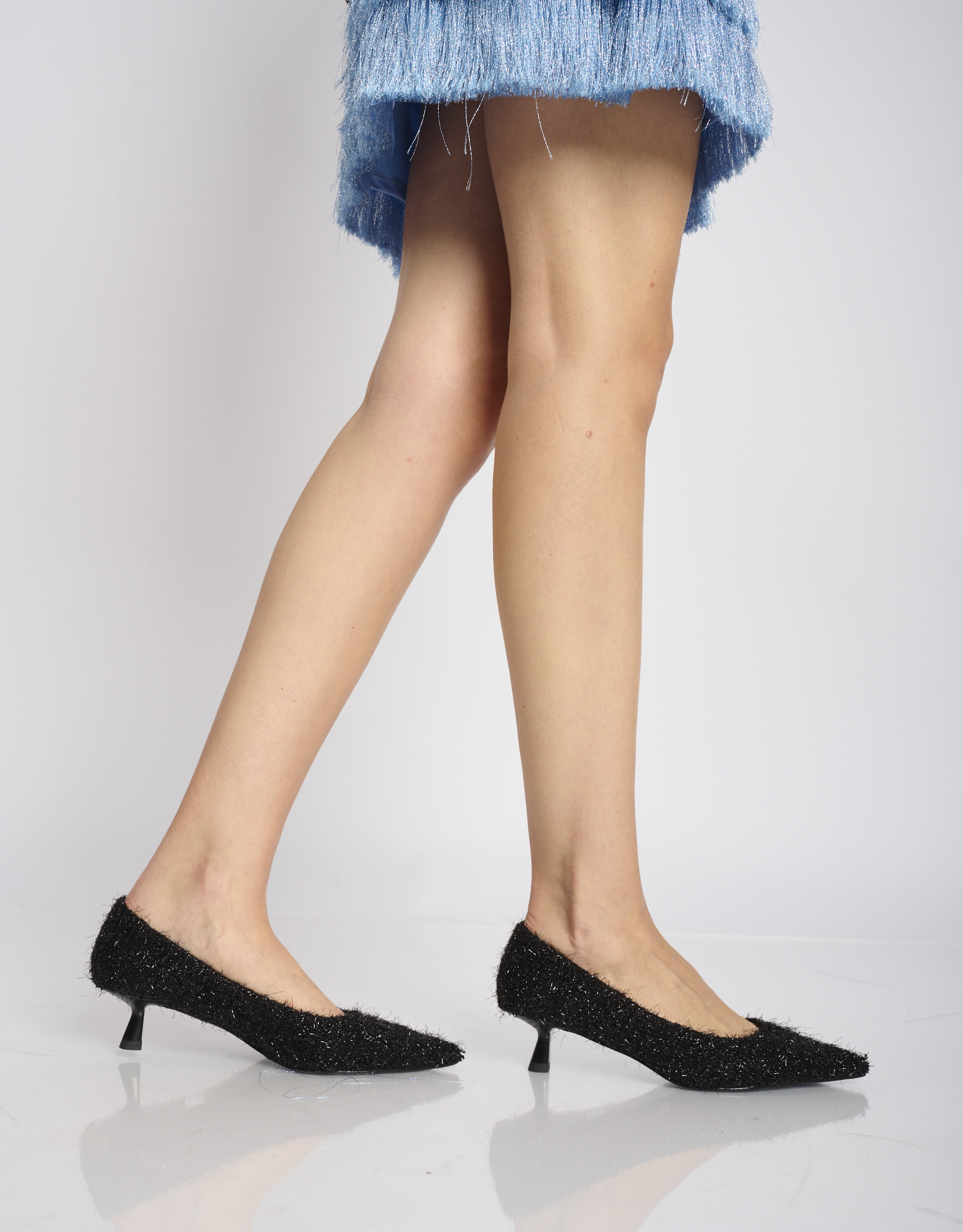 נעלי נשים -  - נעלי סירה עם עקב LOBELIA - שחור4