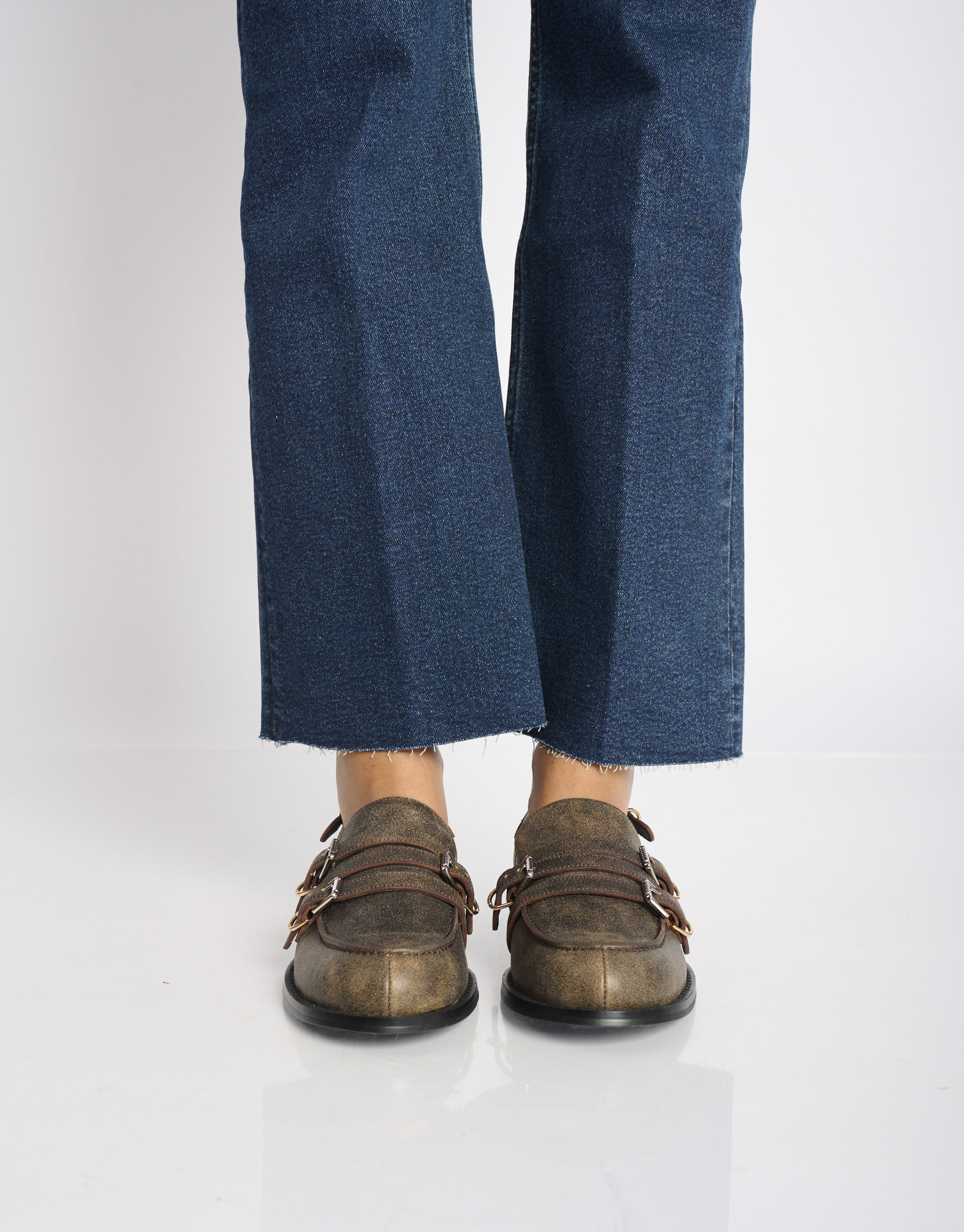 נעלי נשים -  - נעלי מוקסין ANAIS - חום כהה1