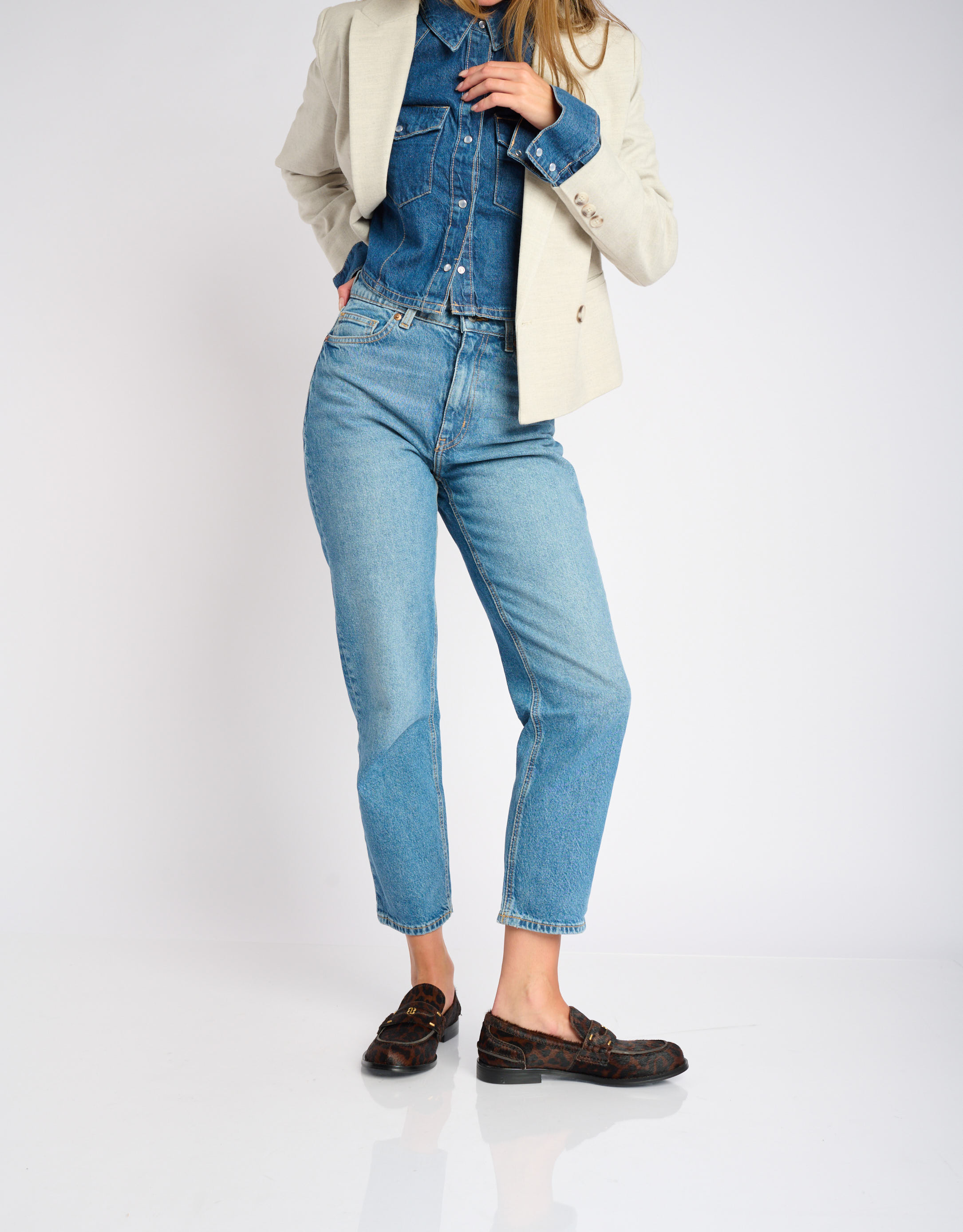 נעלי נשים -  - נעלי מוקסין עם הדפס DALIA - נמר2