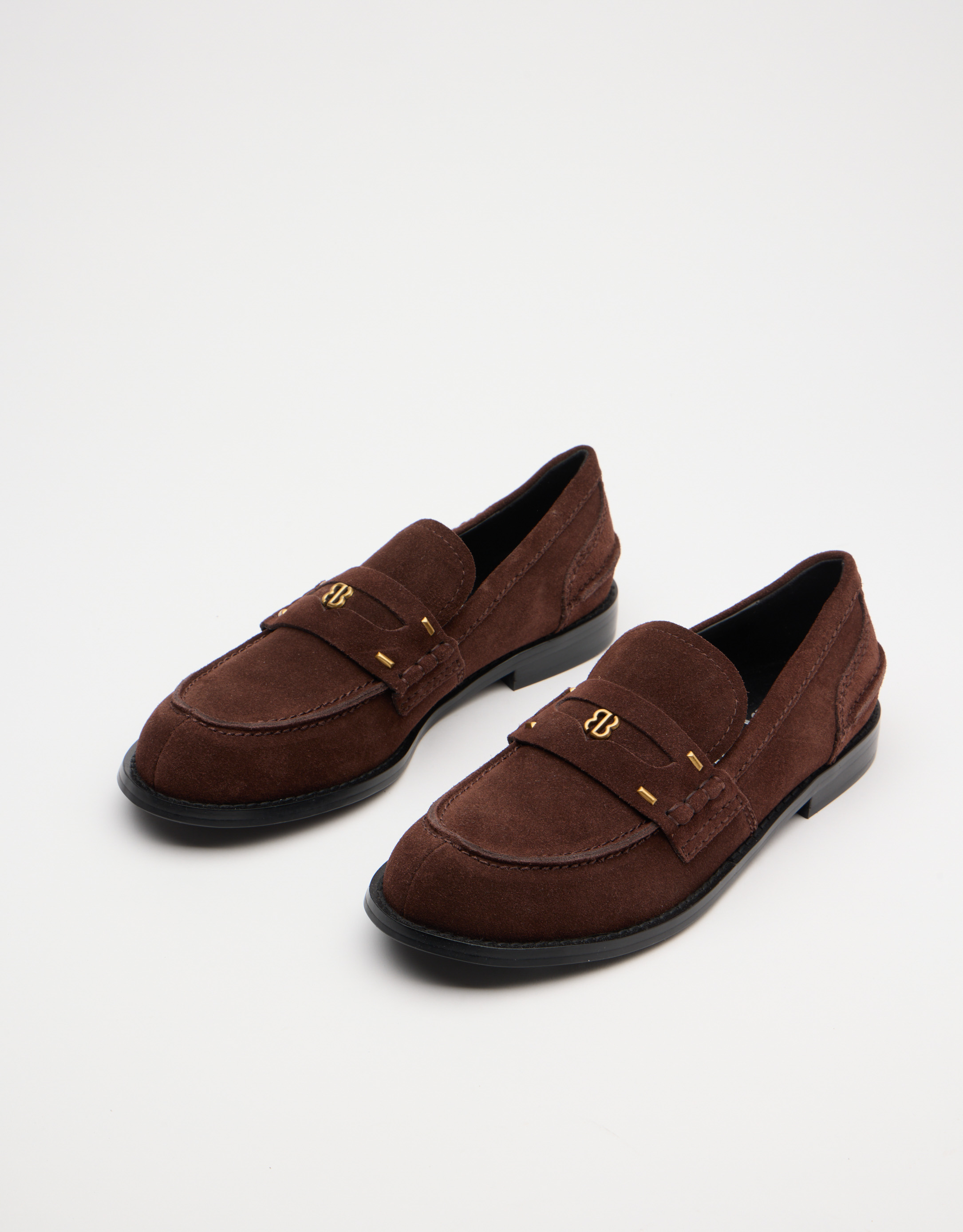 נעלי נשים -  - נעלי מוקסין זמש DALIA - חום כהה2