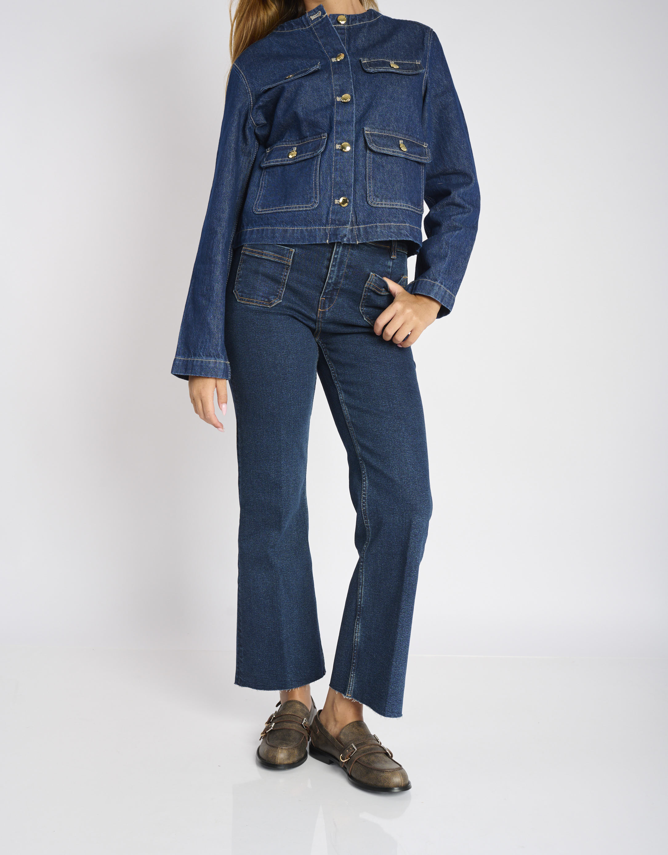 נעלי נשים -  - נעלי מוקסין ANAIS - חום כהה3