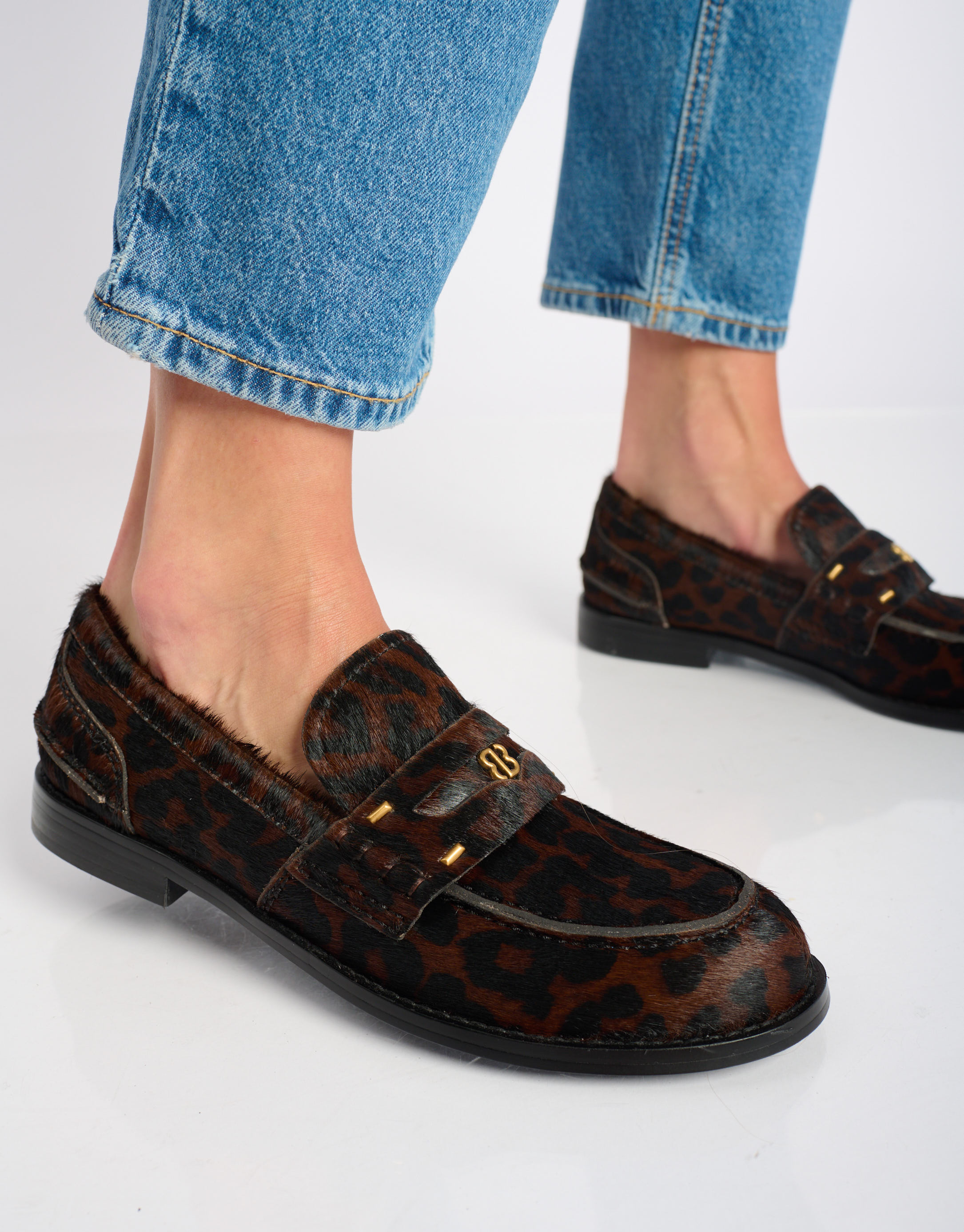 נעלי נשים -  - נעלי מוקסין עם הדפס DALIA - נמר3