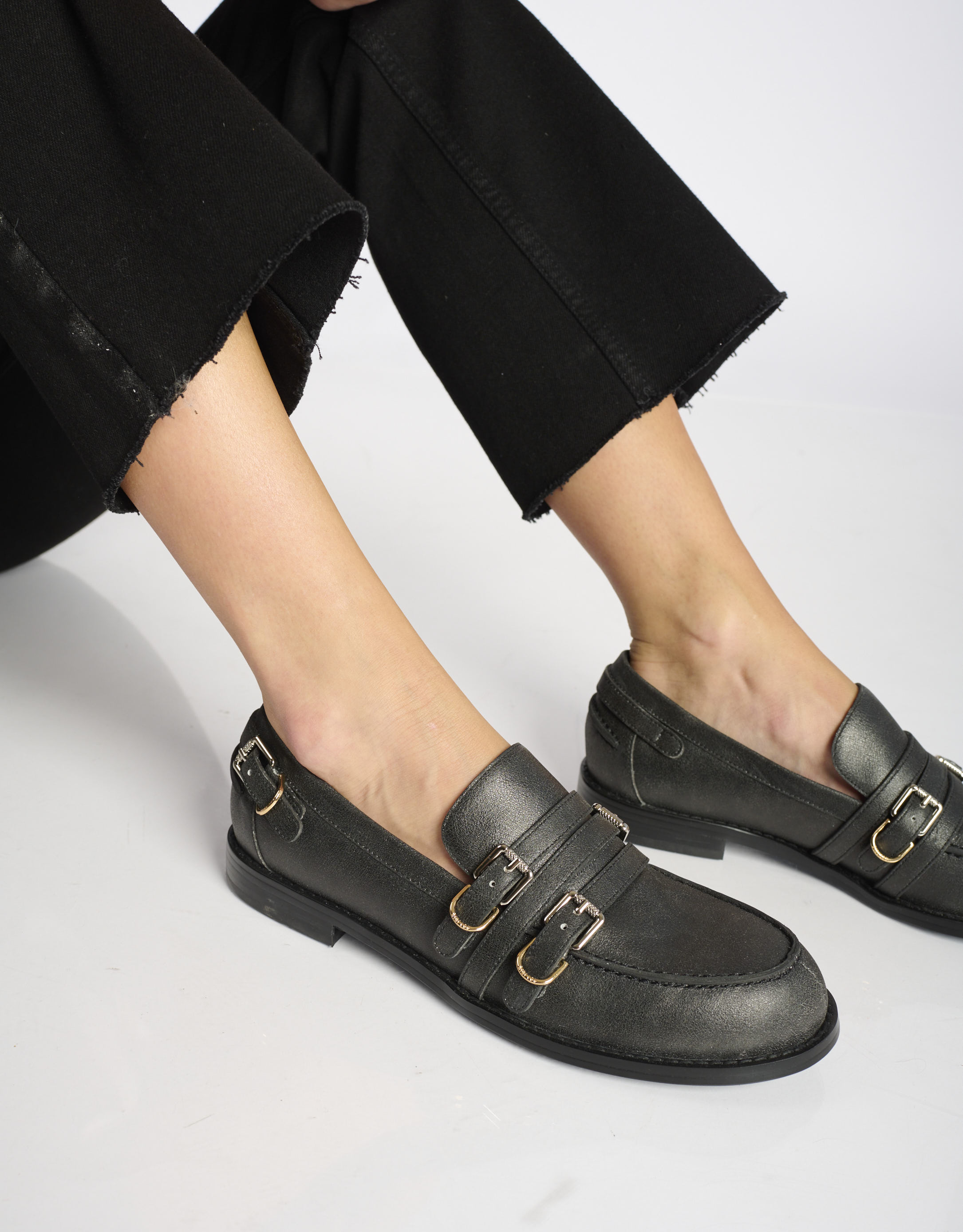 נעלי נשים -  - נעלי מוקסין ANAIS - שחור4