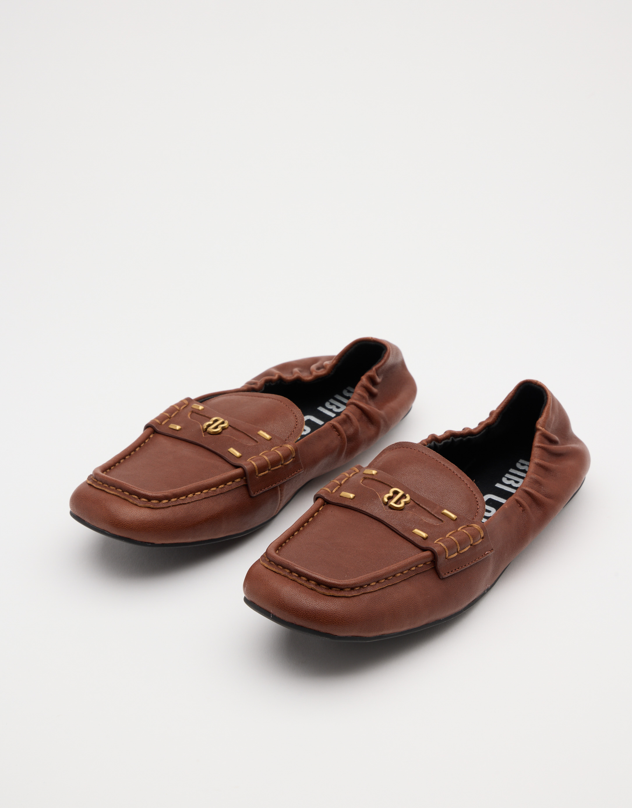 נעלי נשים -  - נעלי מוקסין שטוחות DALIA - קוניאק3