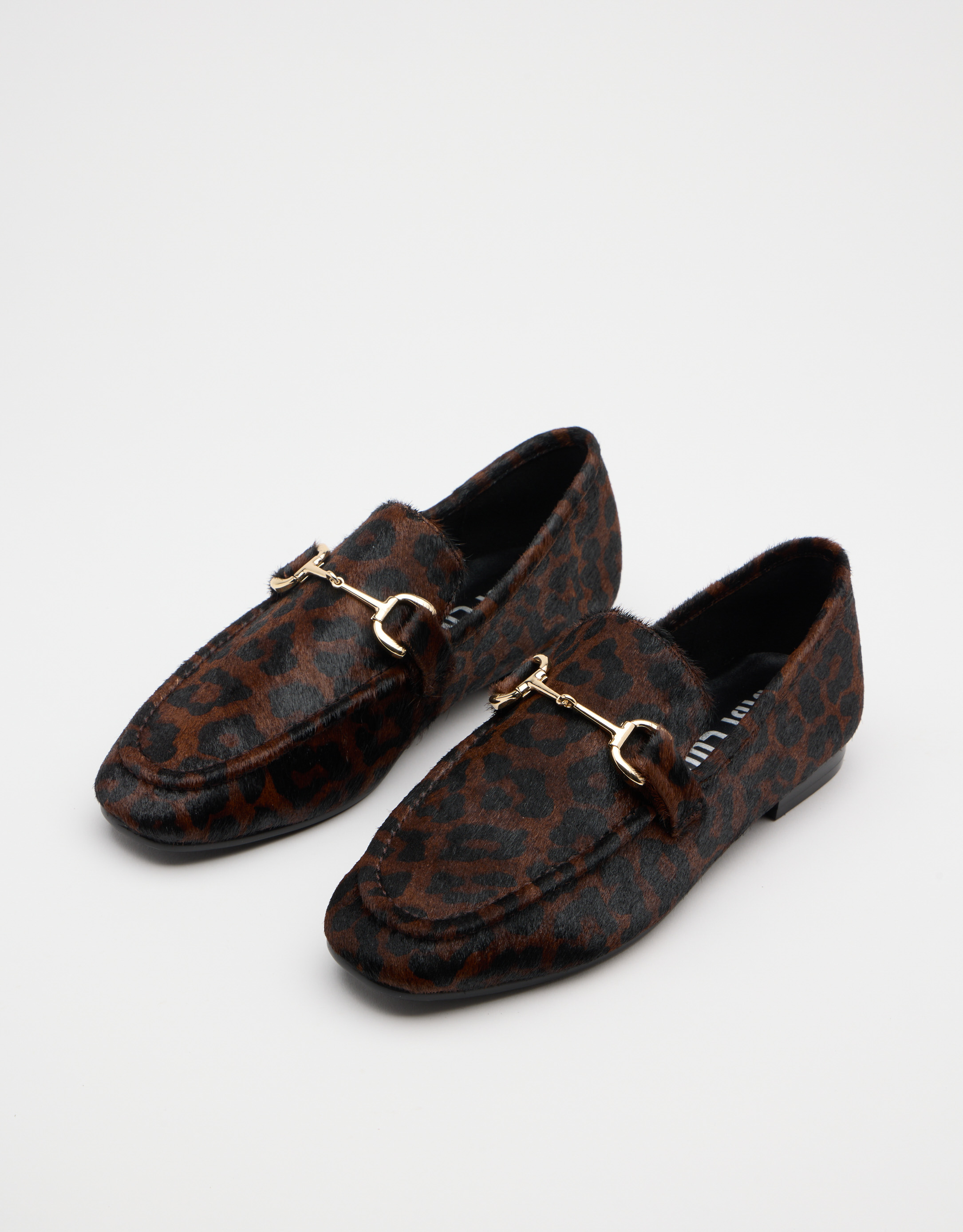 נעלי נשים -  - נעלי מוקסין עם הדפס ASHE - נמר2