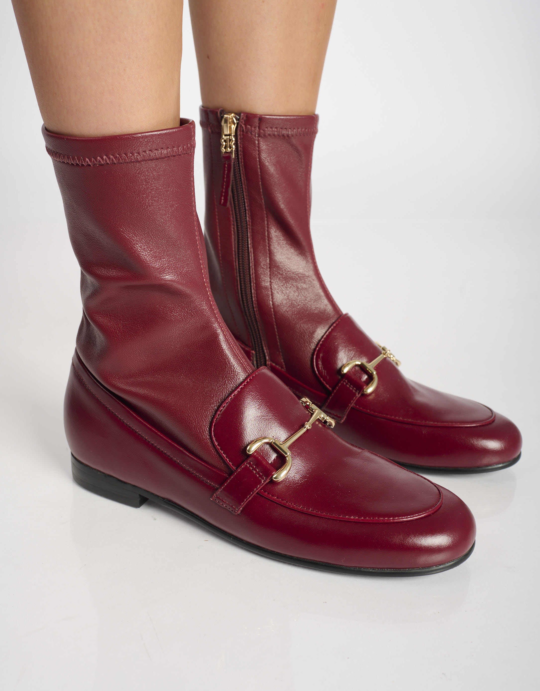 נעלי נשים -  - מגפונים ASHE - בורדו2