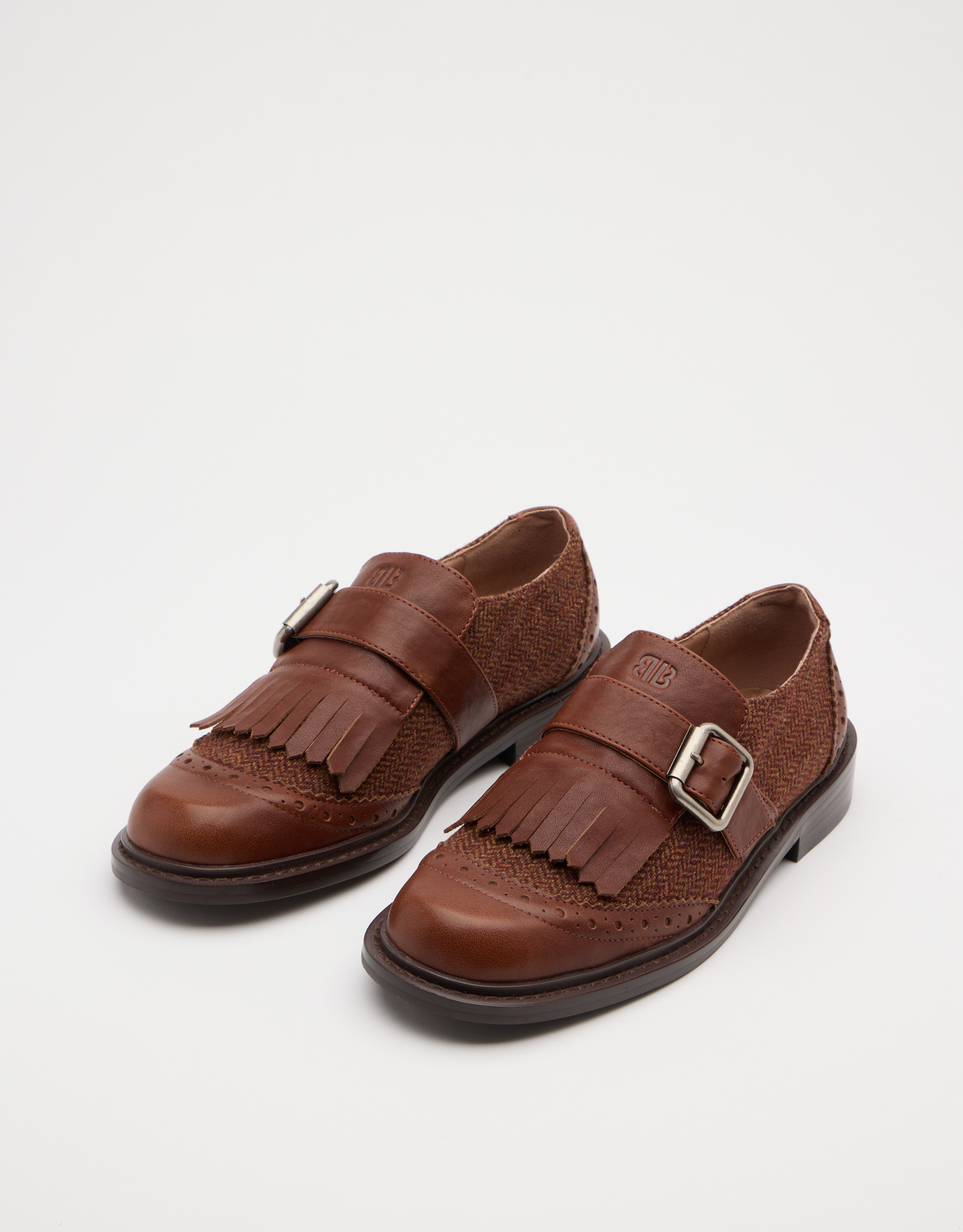 נעלי נשים -  - נעלי מוקסין משולבות VEGA - חום2