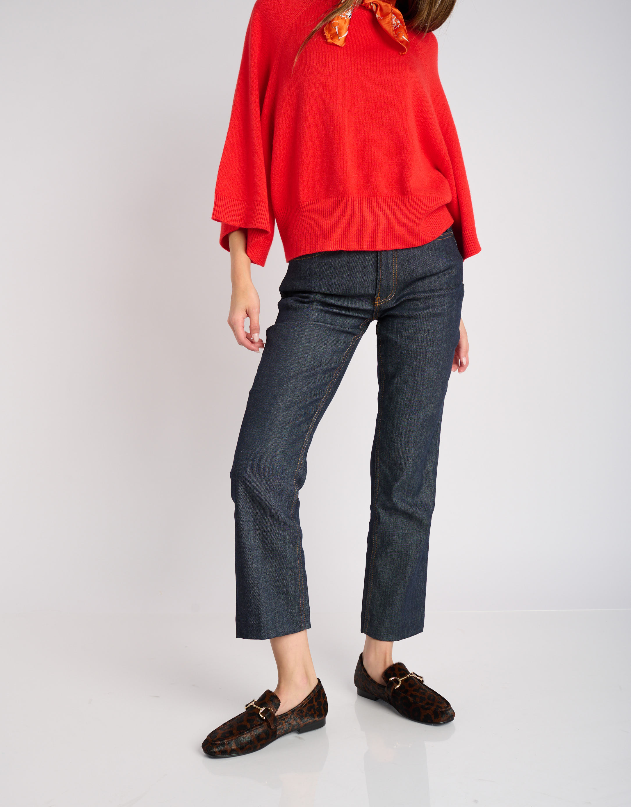 נעלי נשים -  - נעלי מוקסין עם הדפס ASHE - נמר3