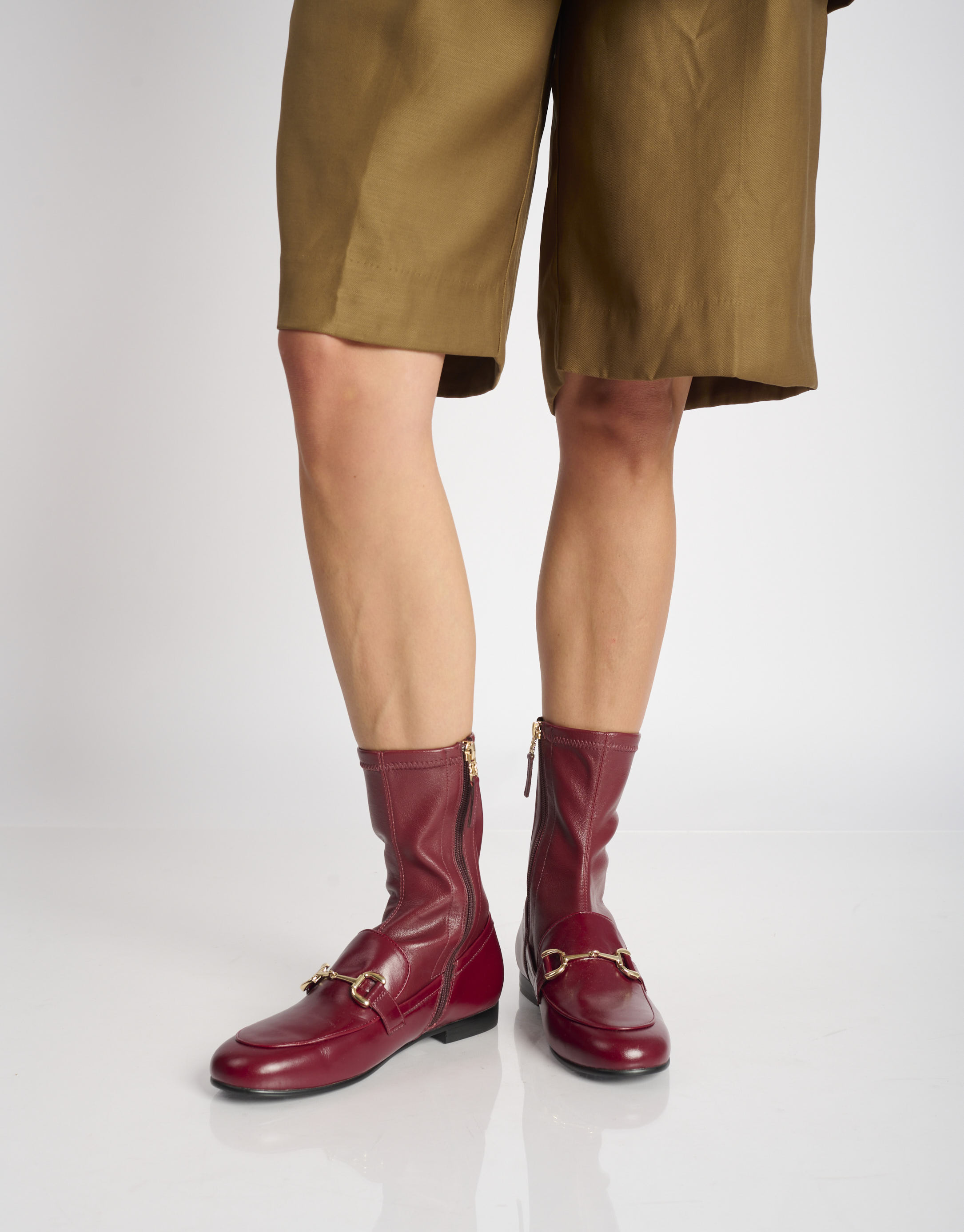 נעלי נשים -  - מגפונים ASHE - בורדו3