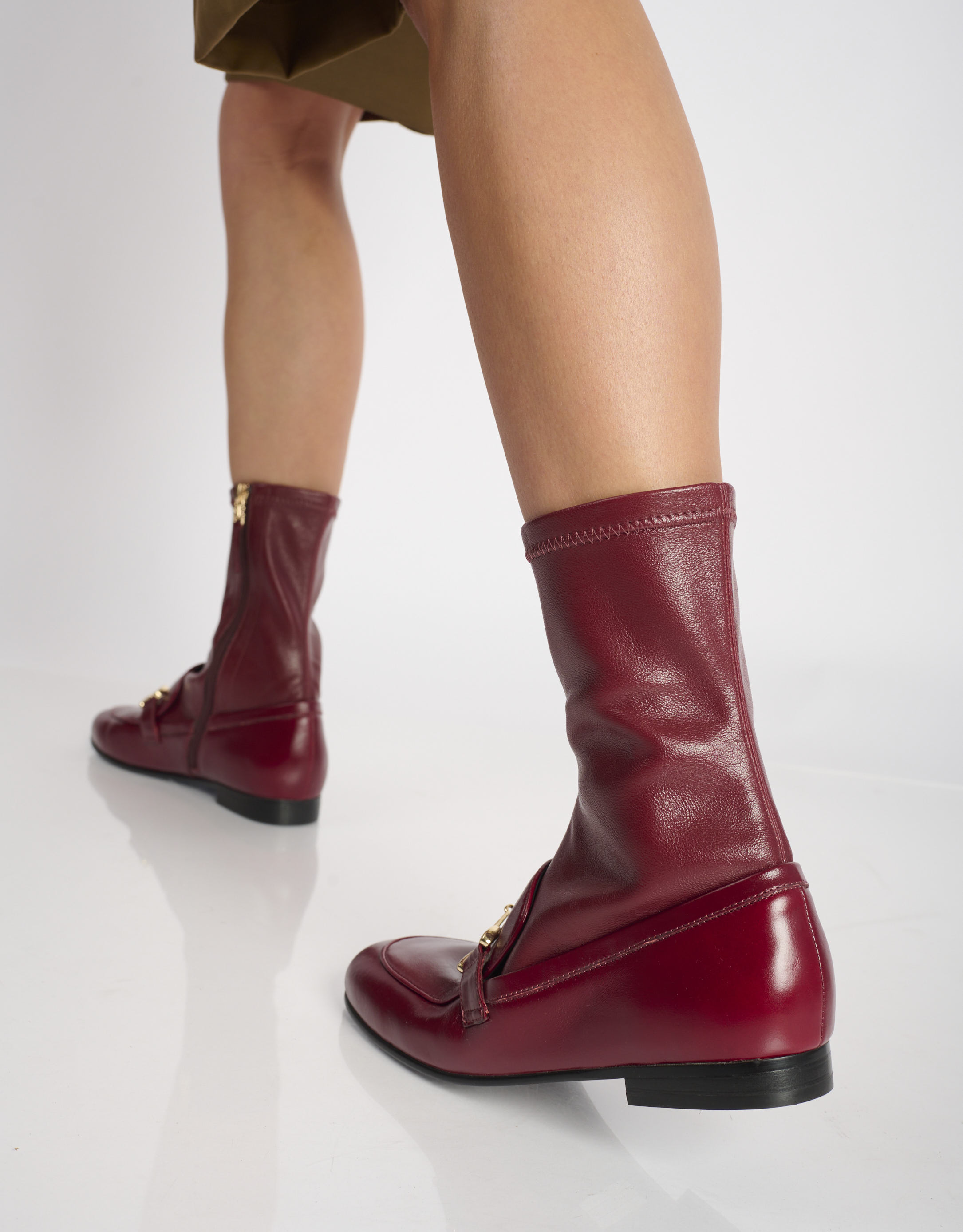 נעלי נשים -  - מגפונים ASHE - בורדו4