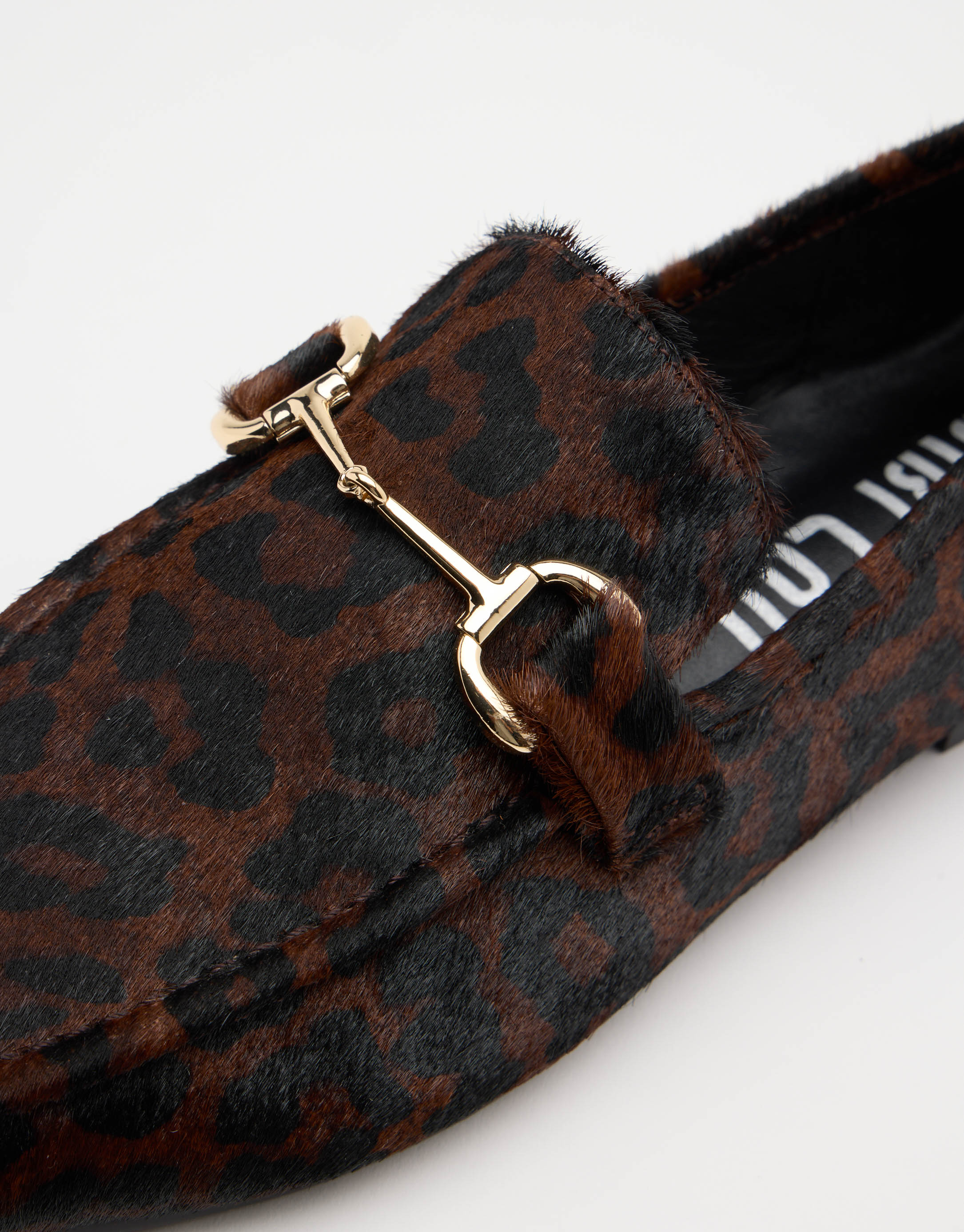 נעלי נשים -  - נעלי מוקסין עם הדפס ASHE - נמר4