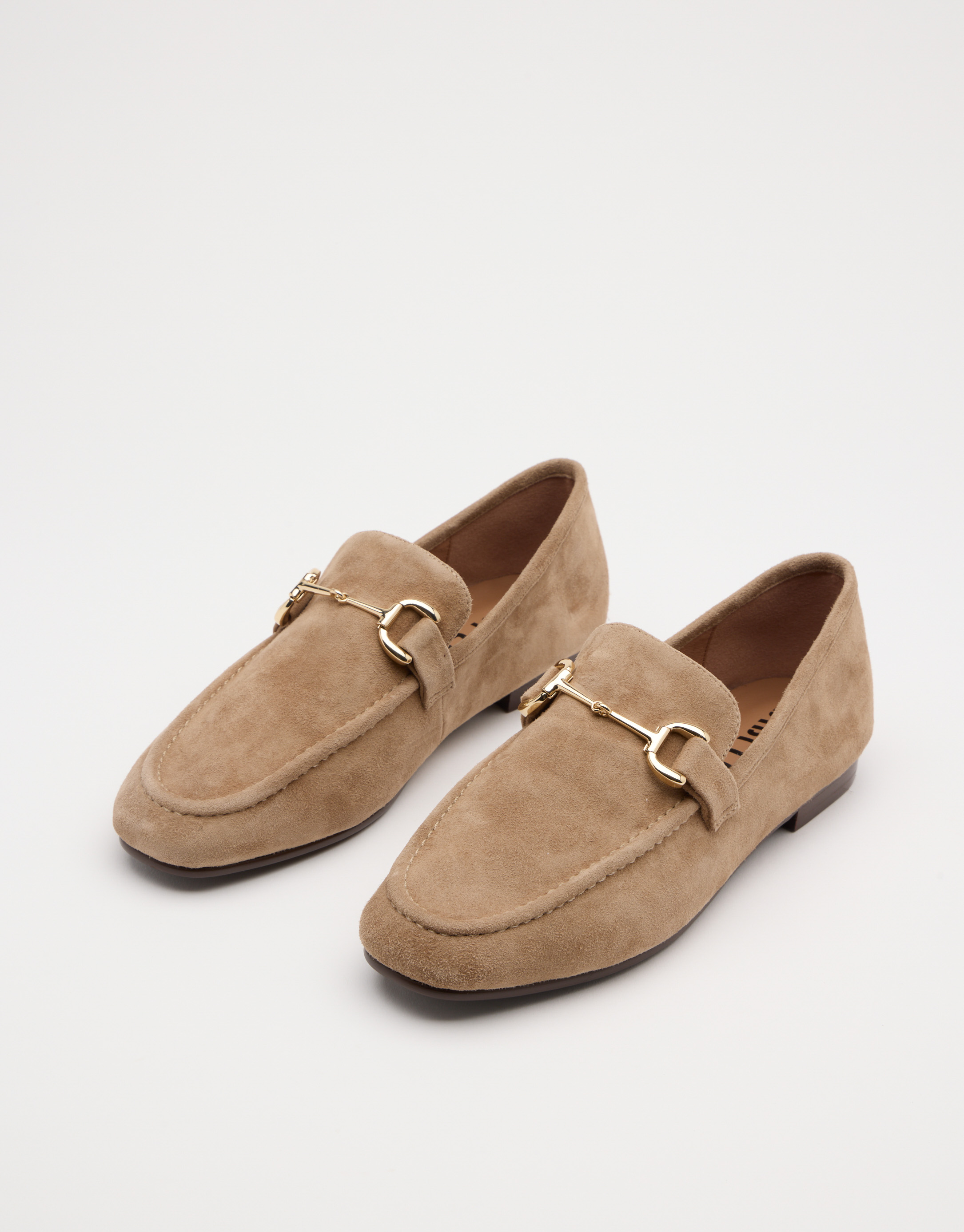 נעלי נשים -  - נעלי מוקסין זמש ASHE - בז'3