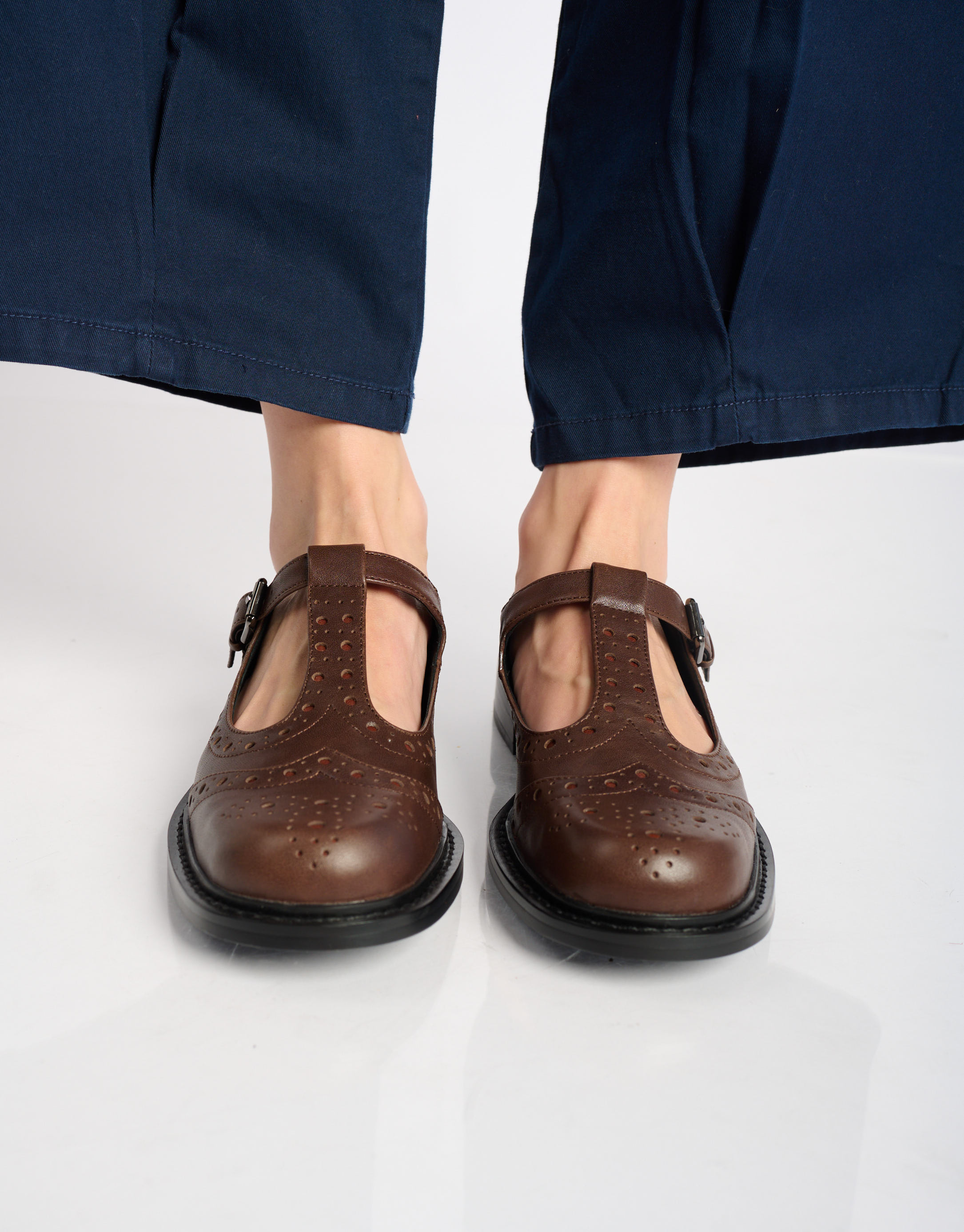 נעלי נשים -  - נעלי בובה MAIA - חום כהה1