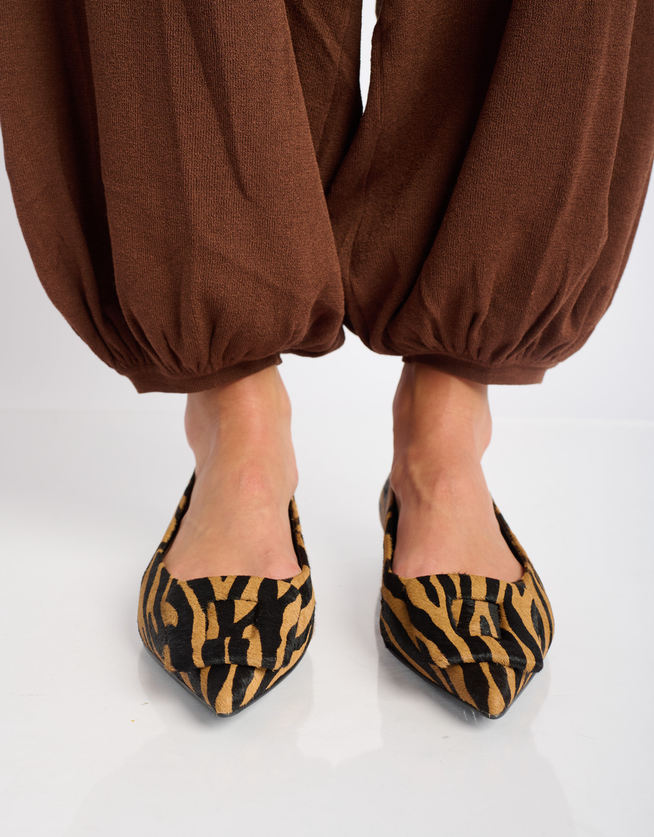 נעלי נשים -  - נעלי סירה עם הדפס BONNIE - זברה1