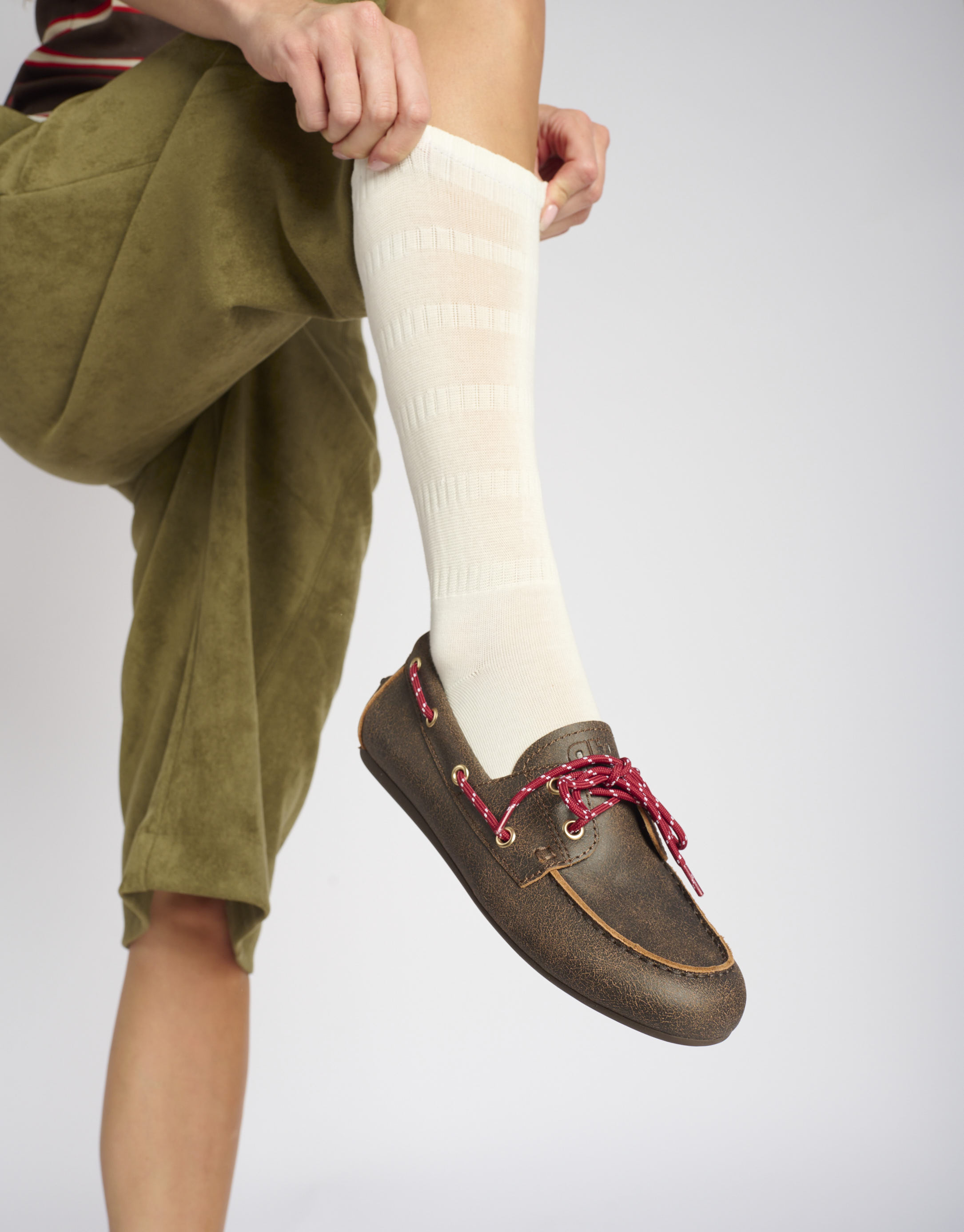 נעלי נשים -  - נעלי מוקסין TANA - חום כהה1